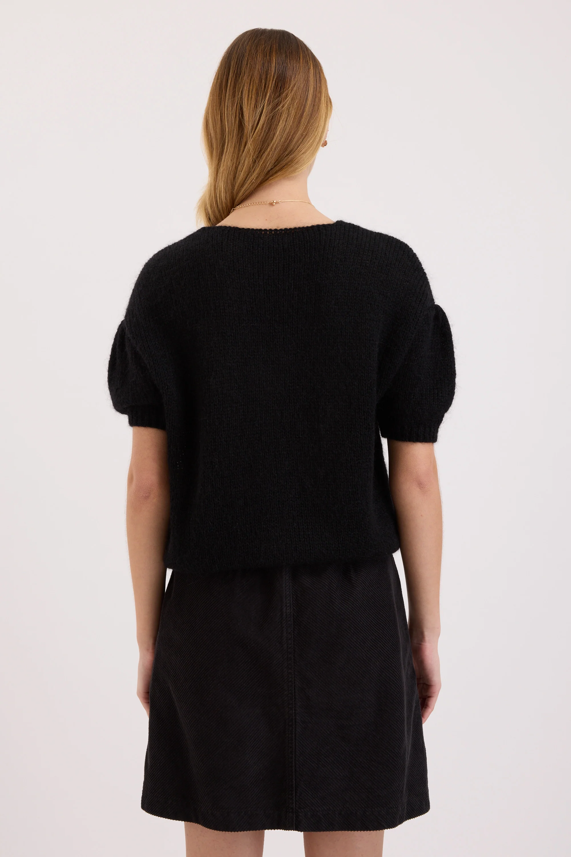 Natasha Whisper Puff Sleeve Cardigan - Image 5