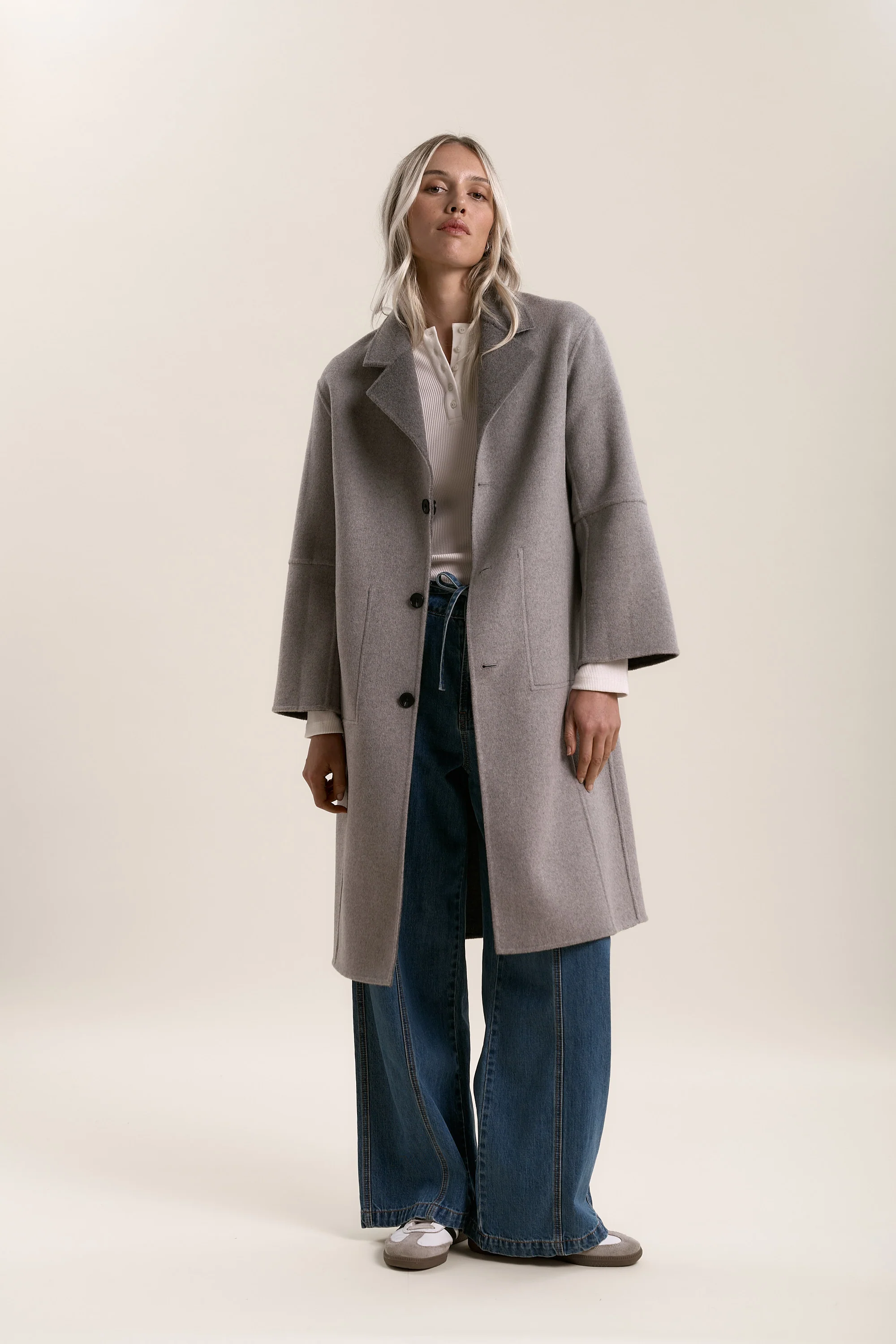 Nellie Reversible Wool Blend Coat - Image 3