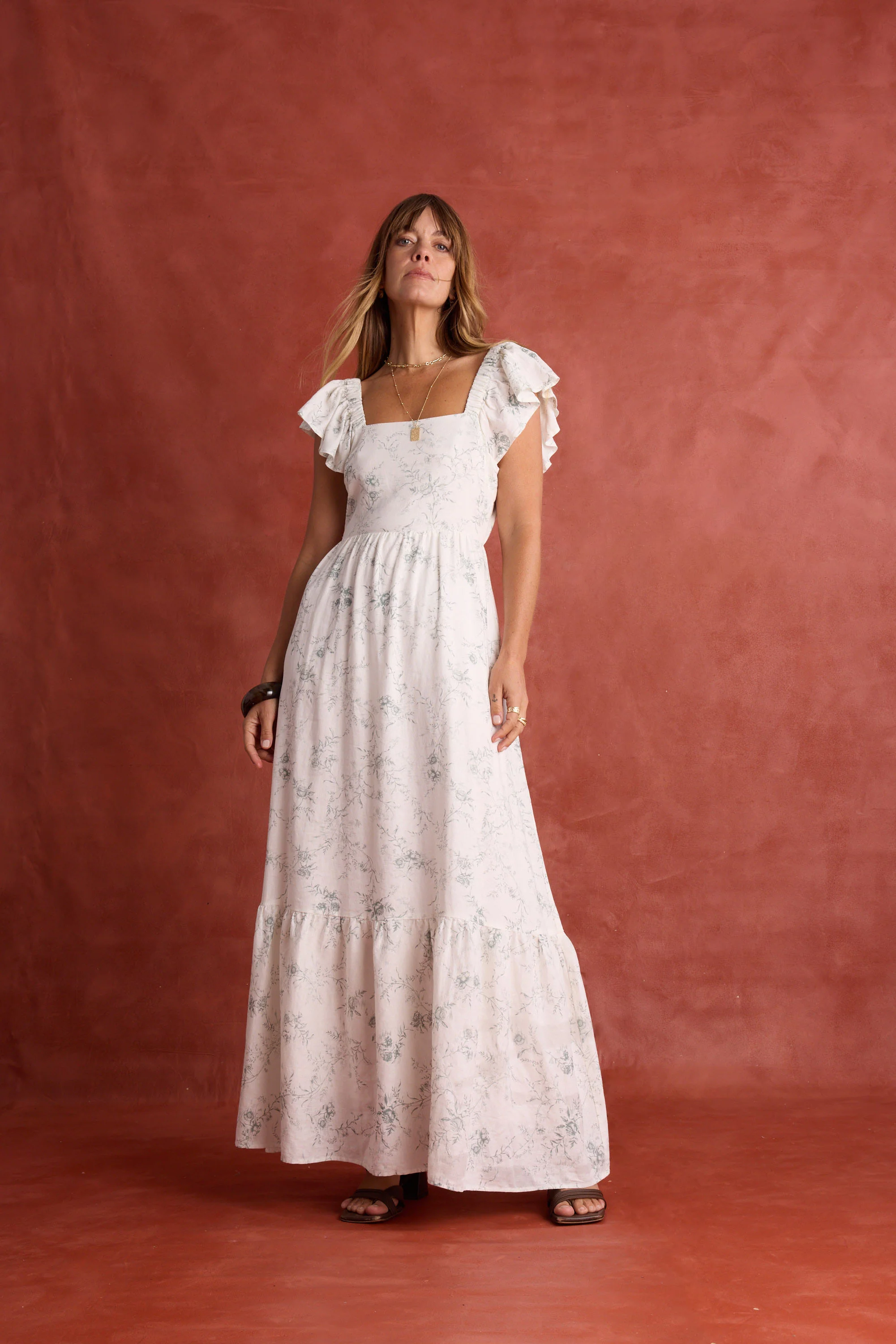 Noa Frill Sleeve Dress - Image 2
