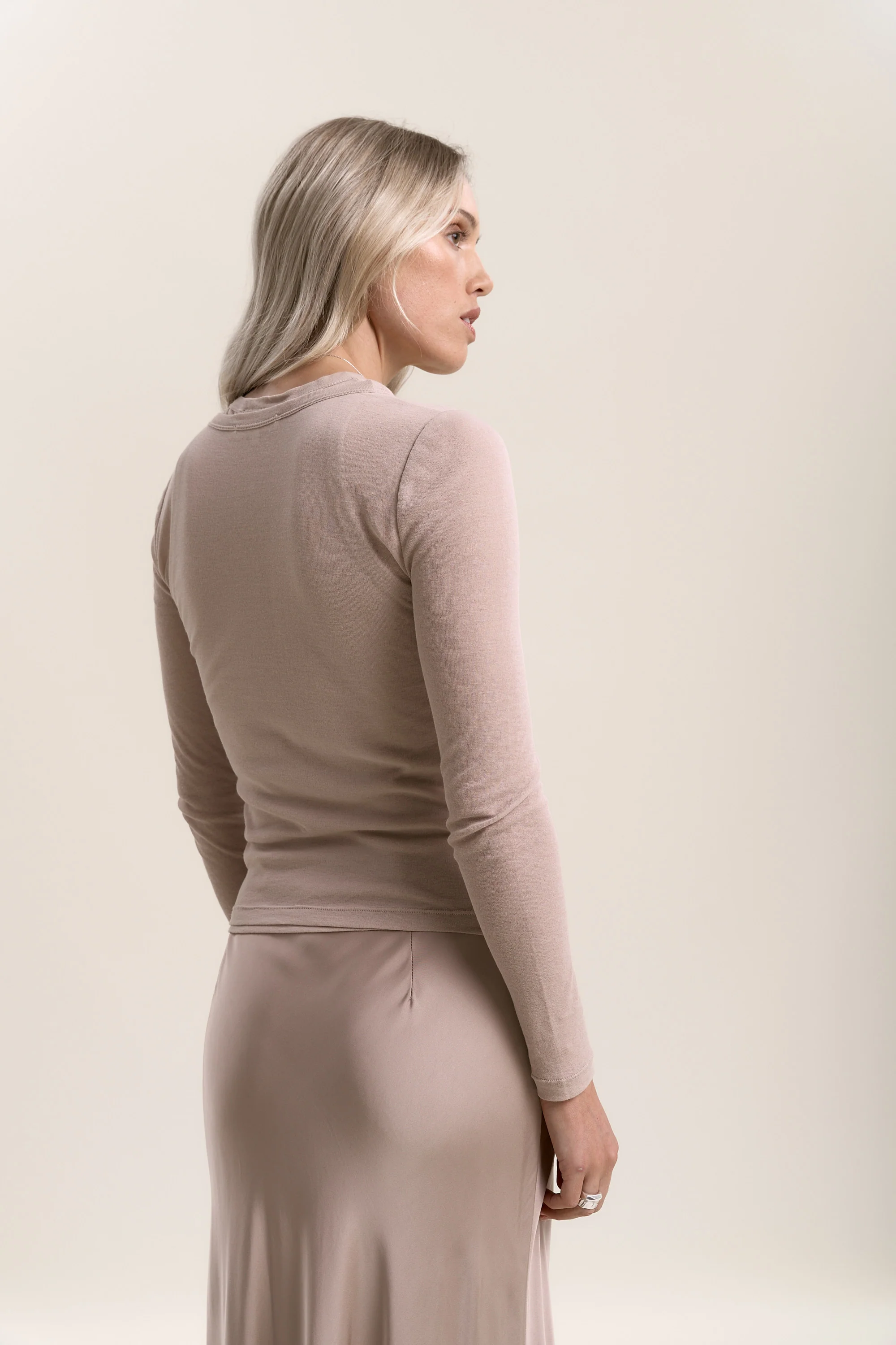 Olive Sheer Layering Tee Set - Image 5