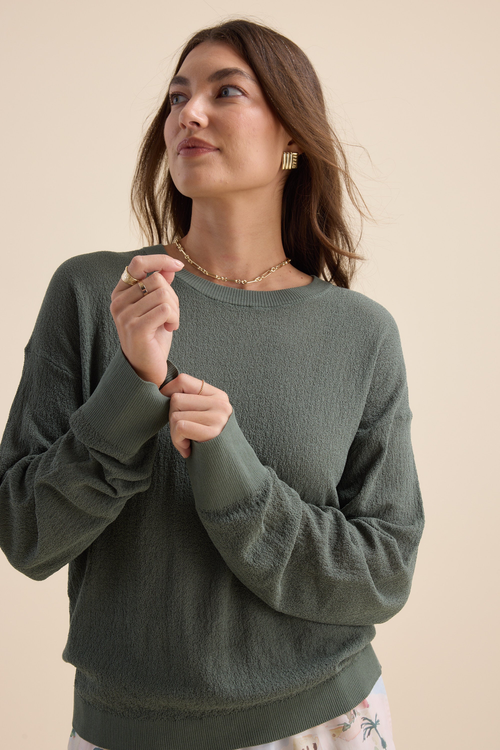 Oliver Textured Fine Knit Sweater - Image 3