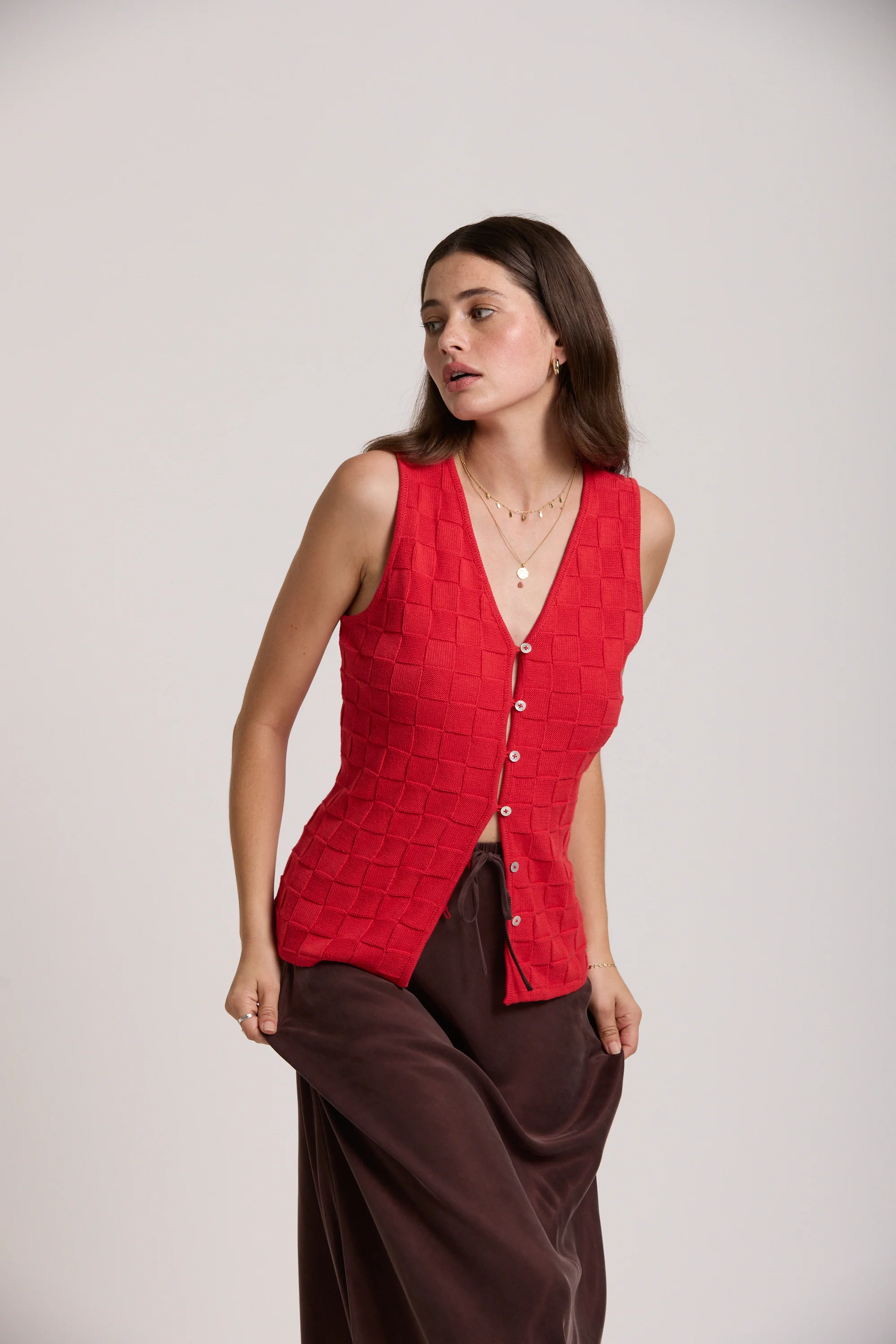 Opal Knit Vest Top - Image 2