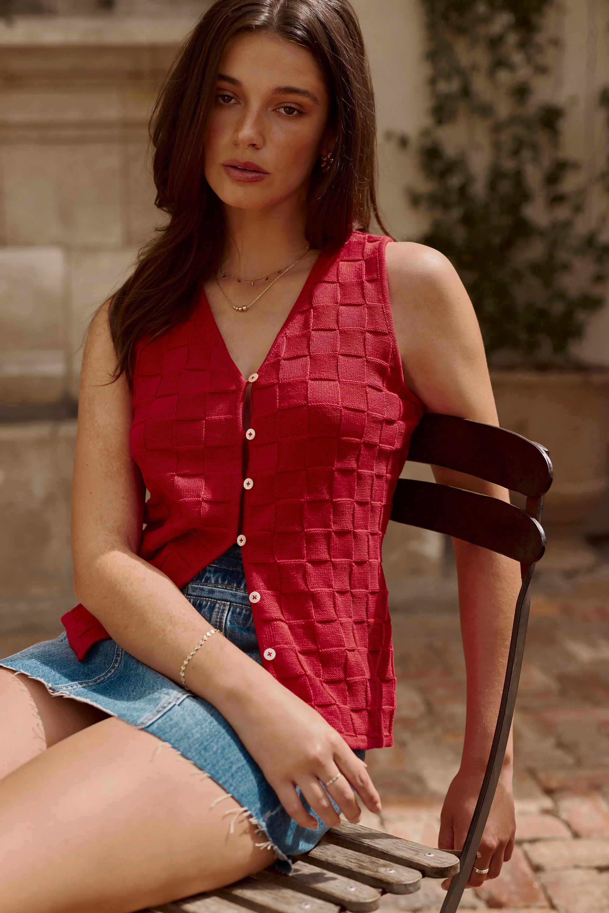 Opal Knit Vest Top - Image 5