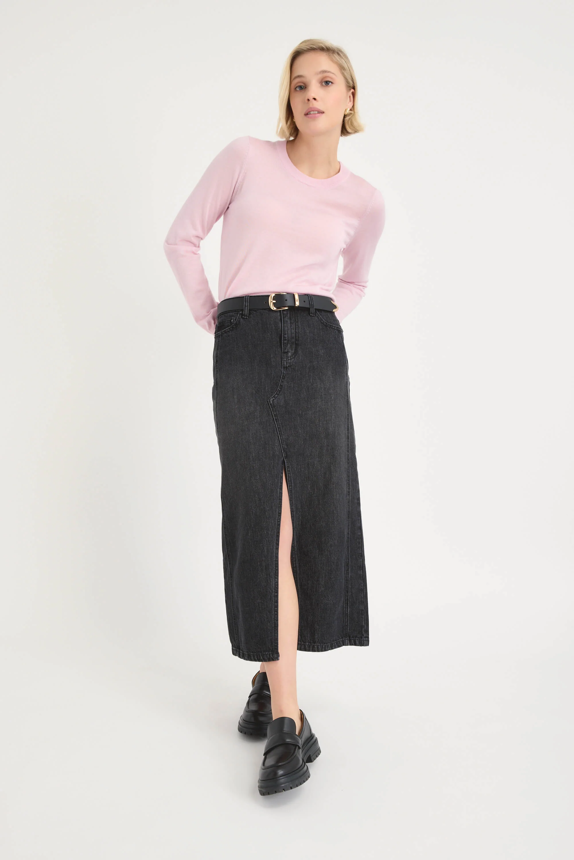 Paris Maxi Denim Skirt - Image 5