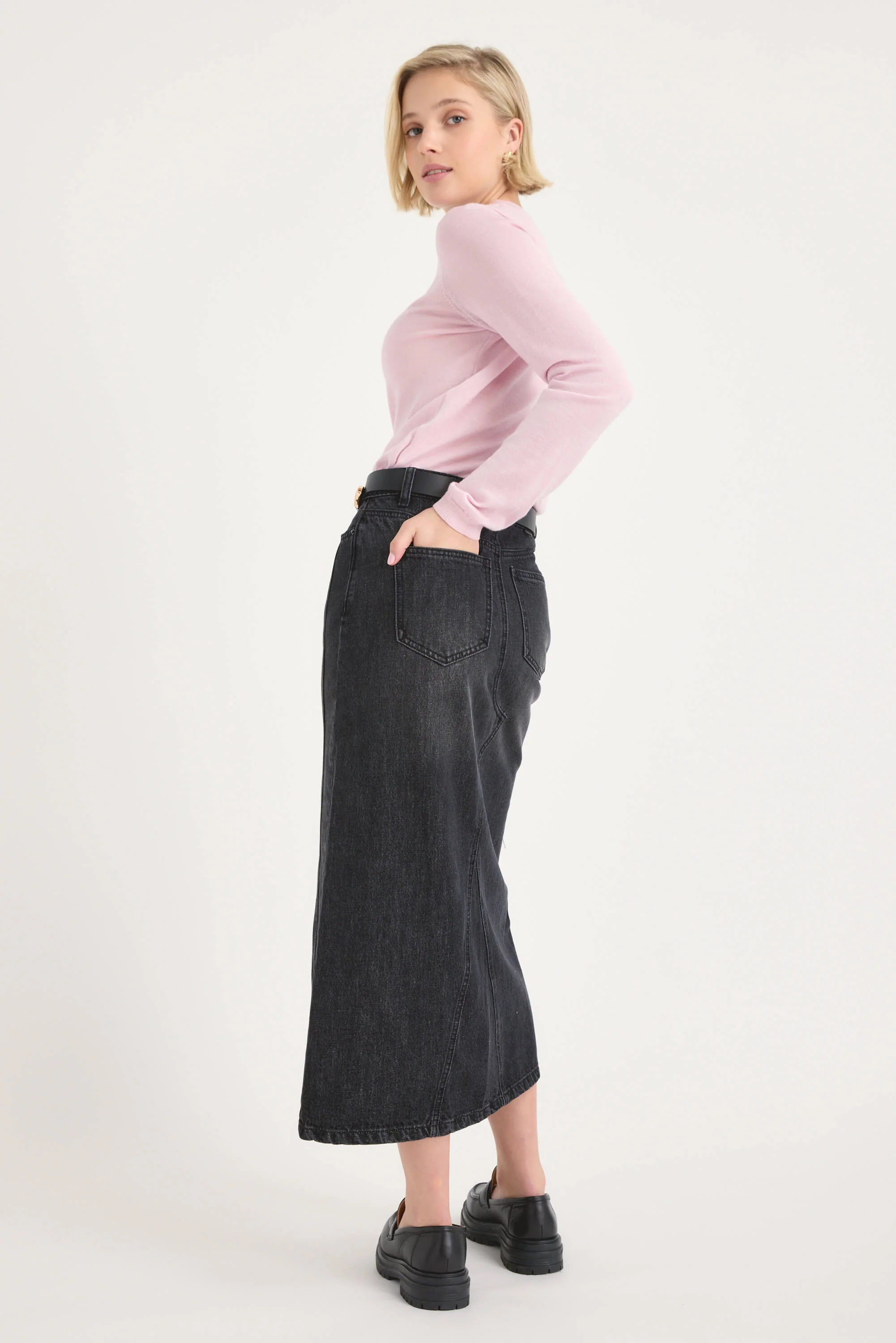 Paris Maxi Denim Skirt - Image 6