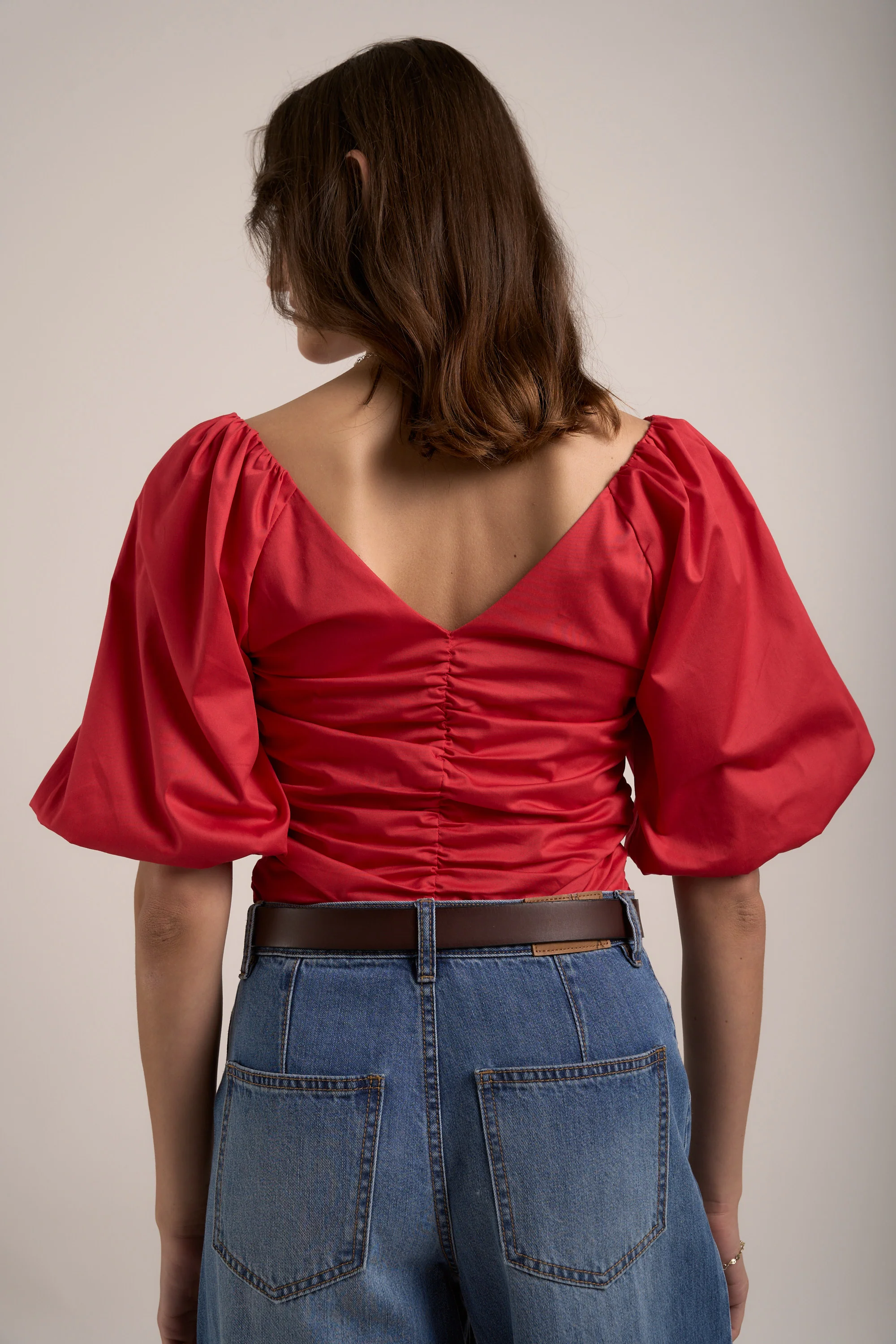 Petal Puff Detail Blouse - Image 4