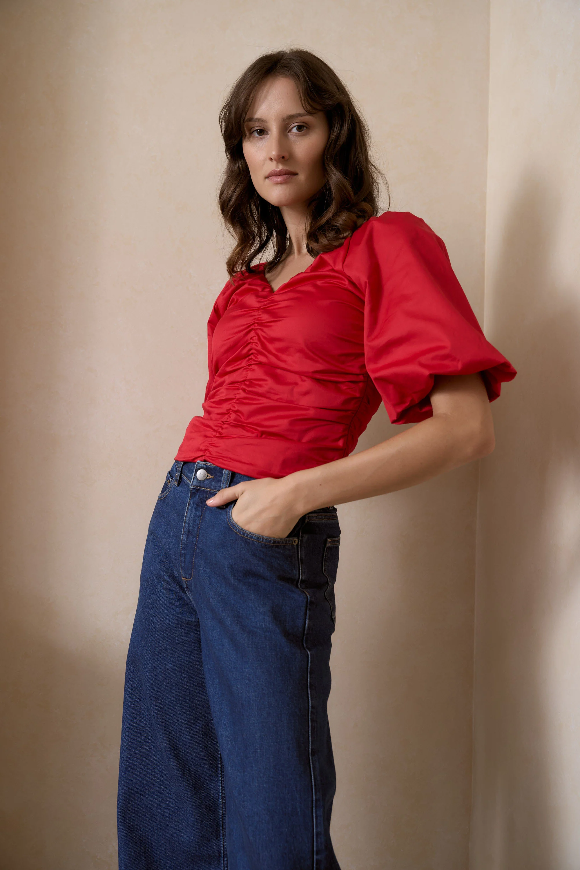Petal Puff Detail Blouse - Image 6