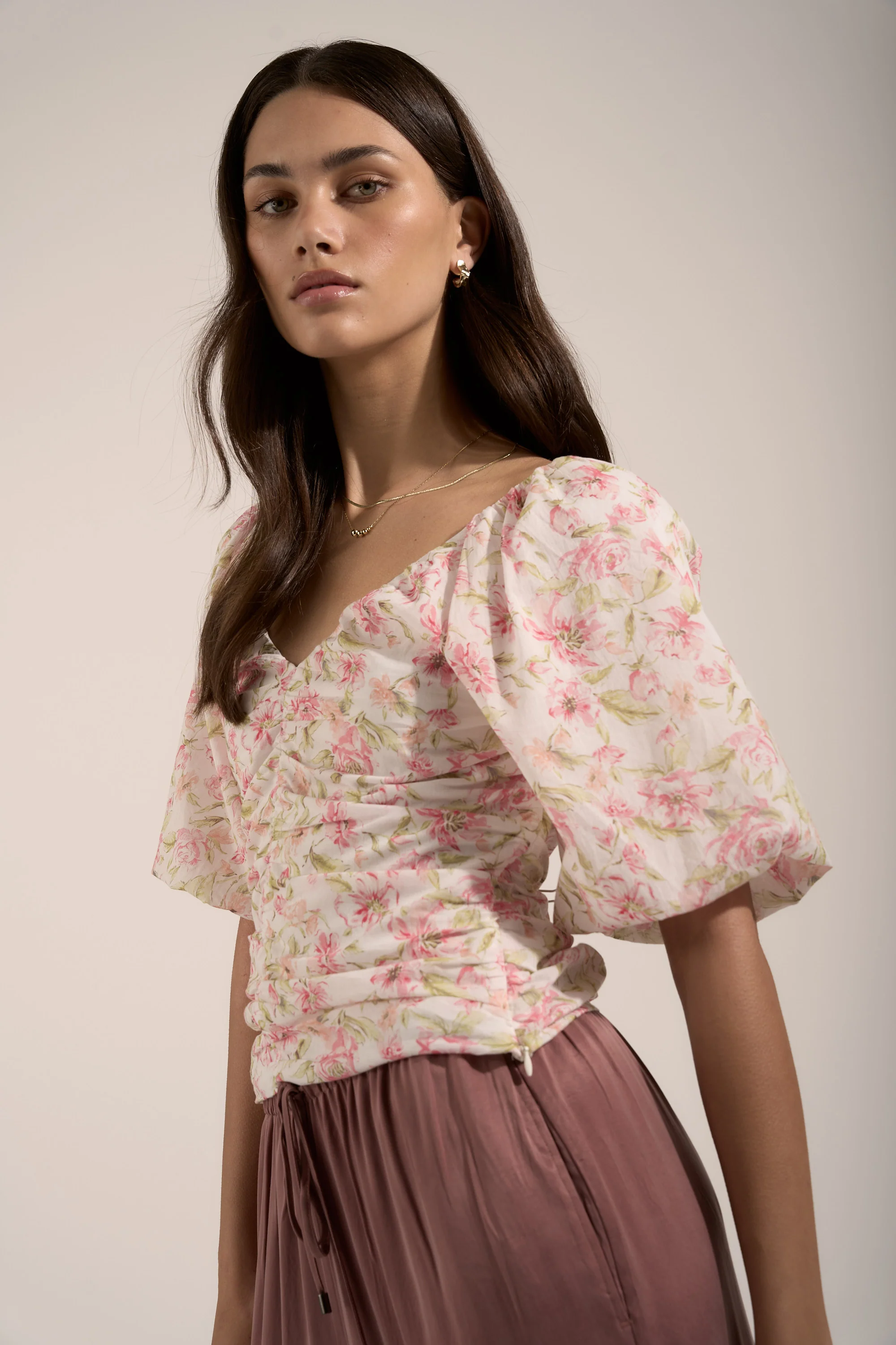 Petal Puff Detail Blouse - Image 2