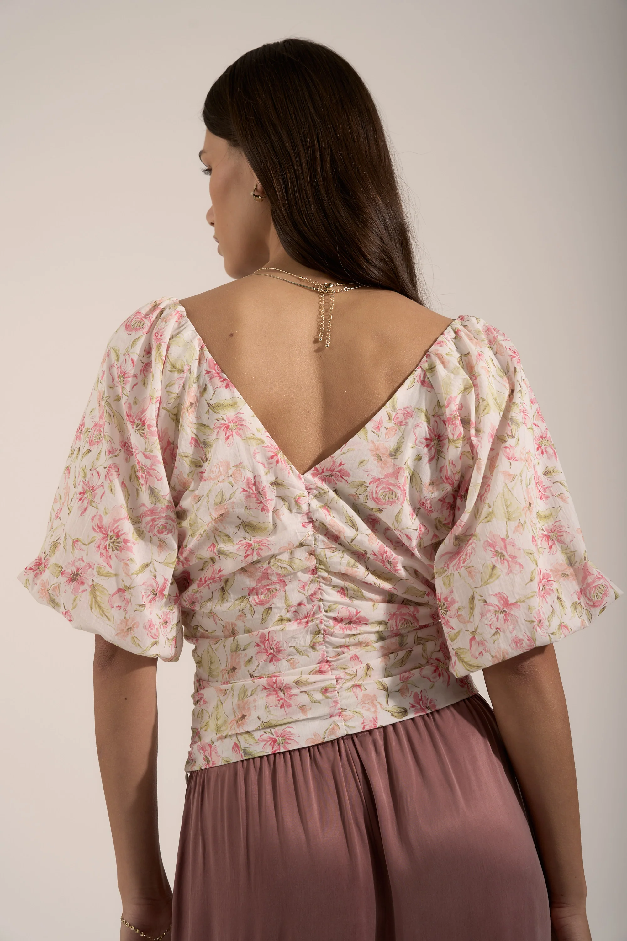 Petal Puff Detail Blouse - Image 3
