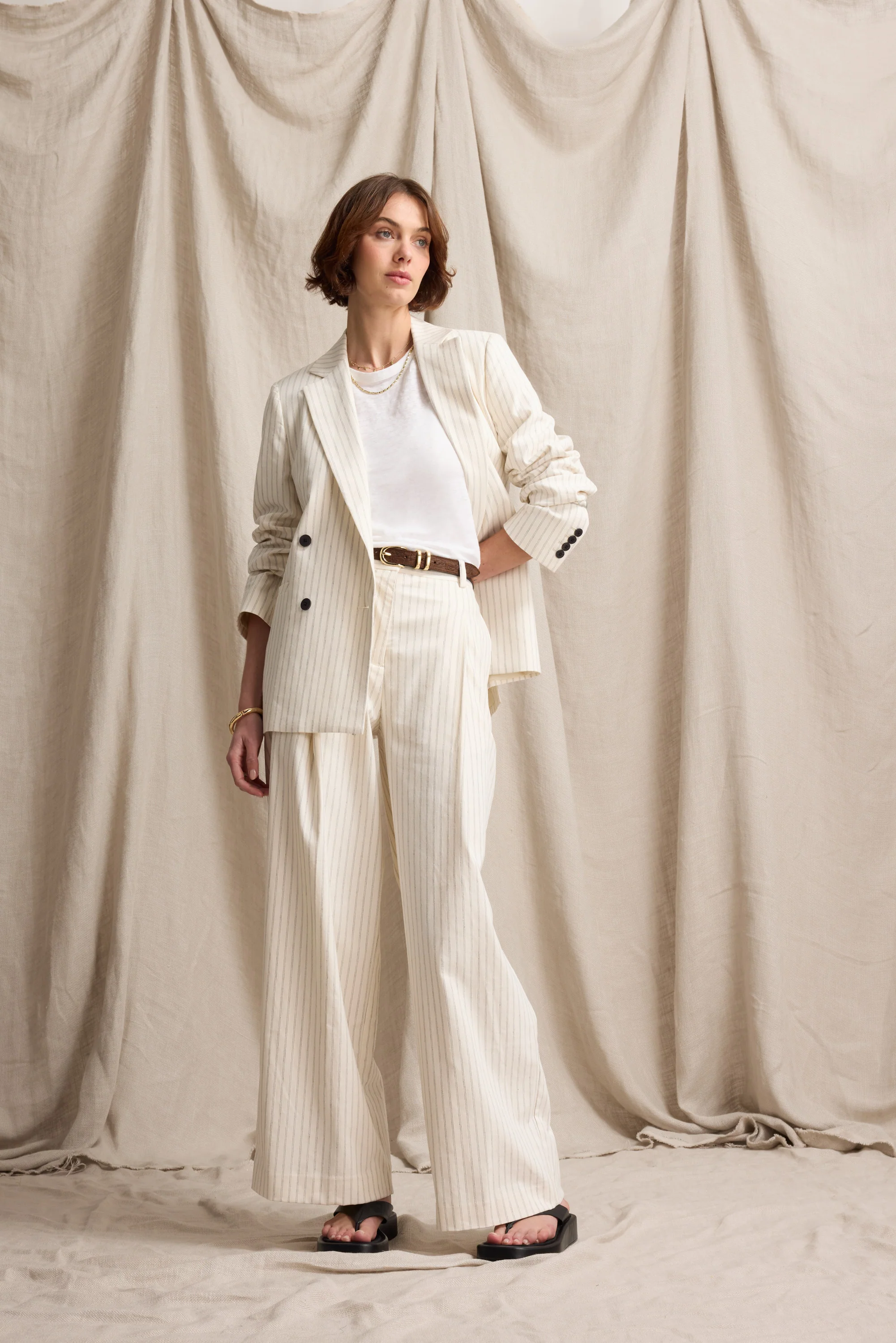 Piper Linen Blend Blazer - Image 3