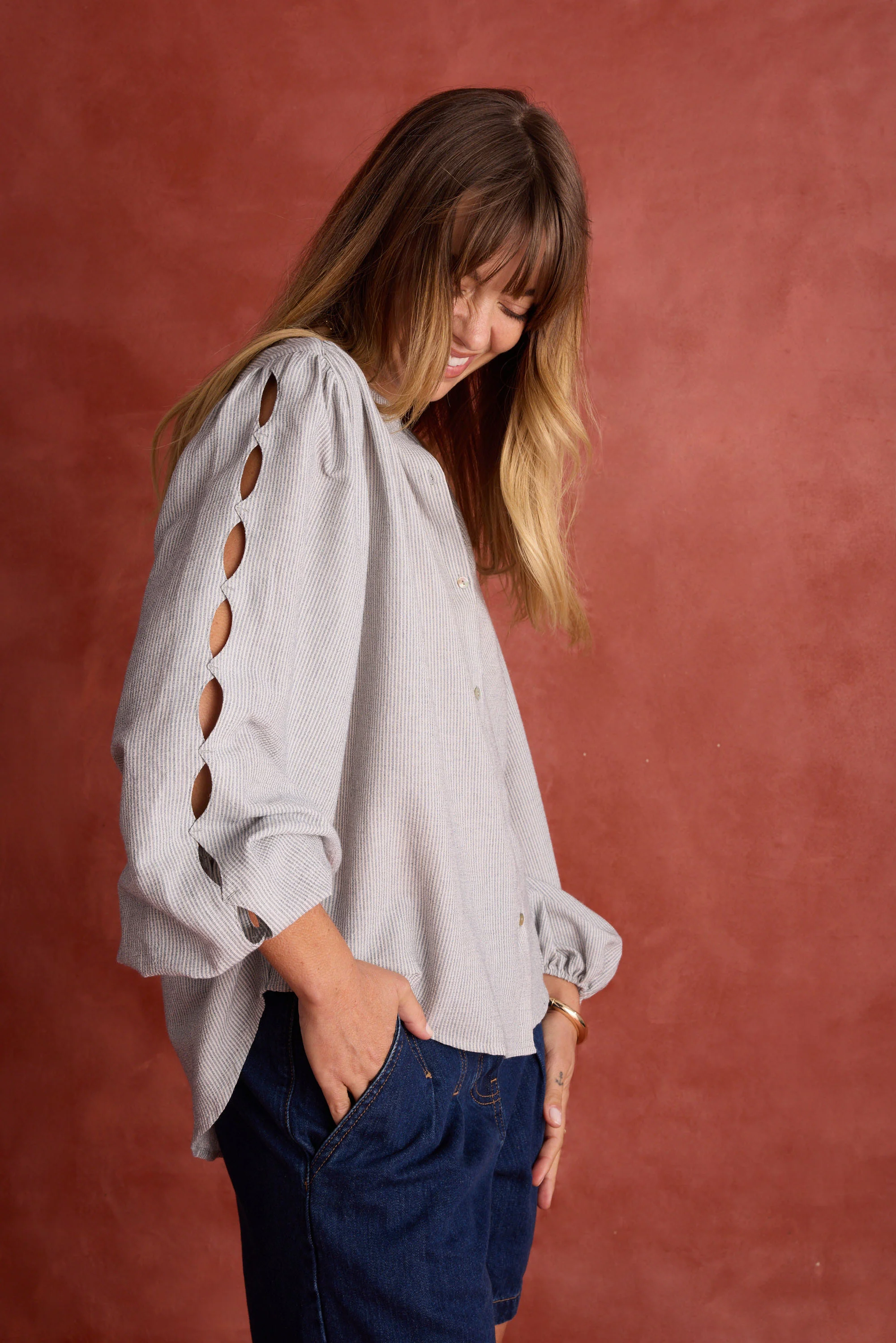 Rhea Sleeve Detail Blouse