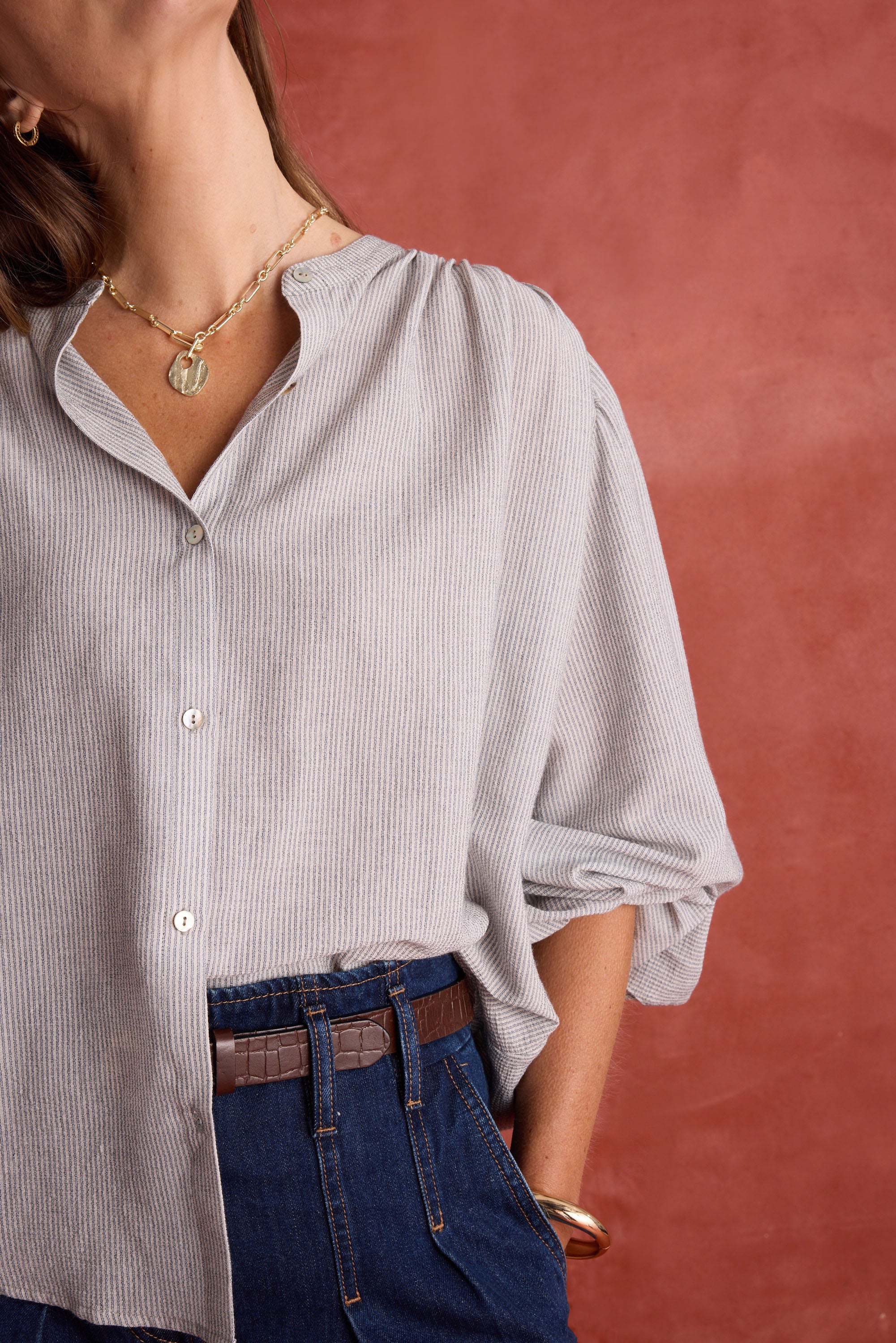 Rhea Sleeve Detail Blouse - Image 5