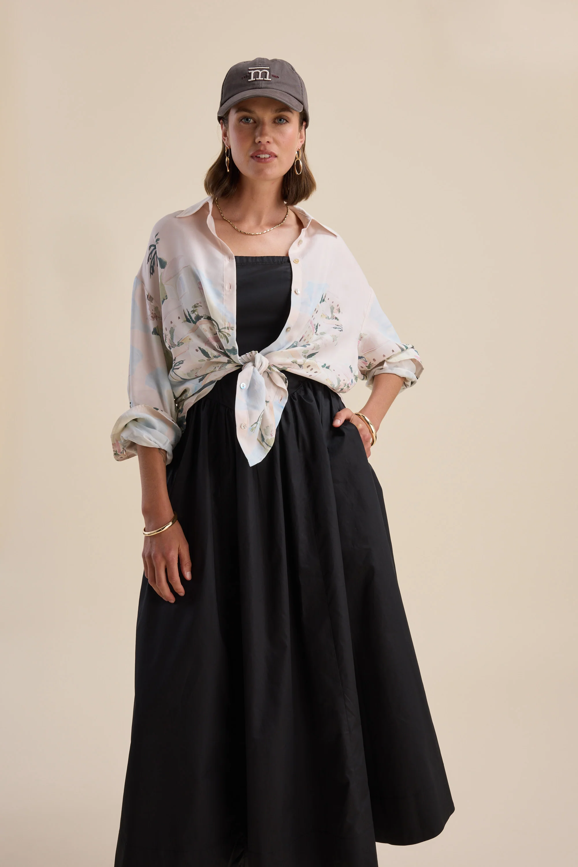 Rose Shirred Back Dress - Image 7