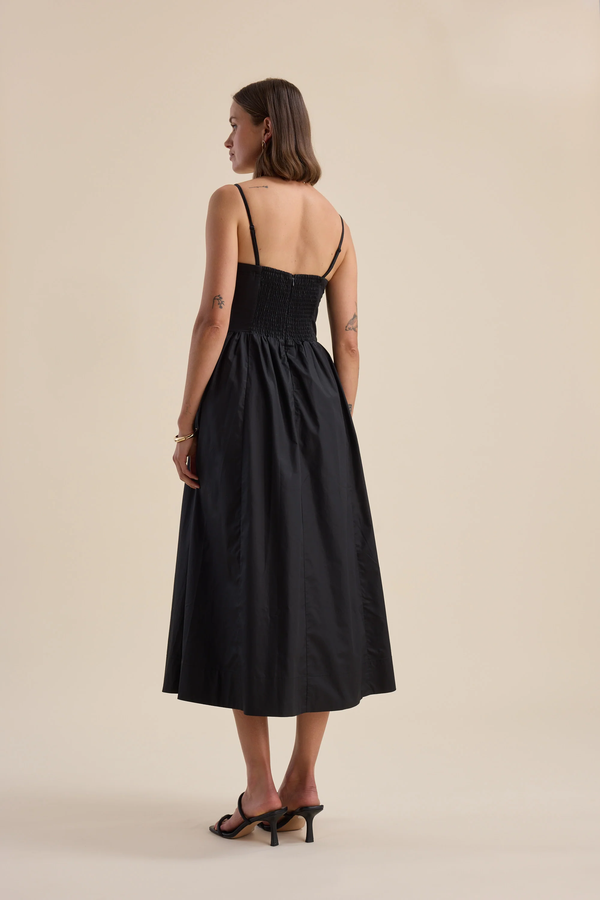Rose Shirred Back Dress - Image 8