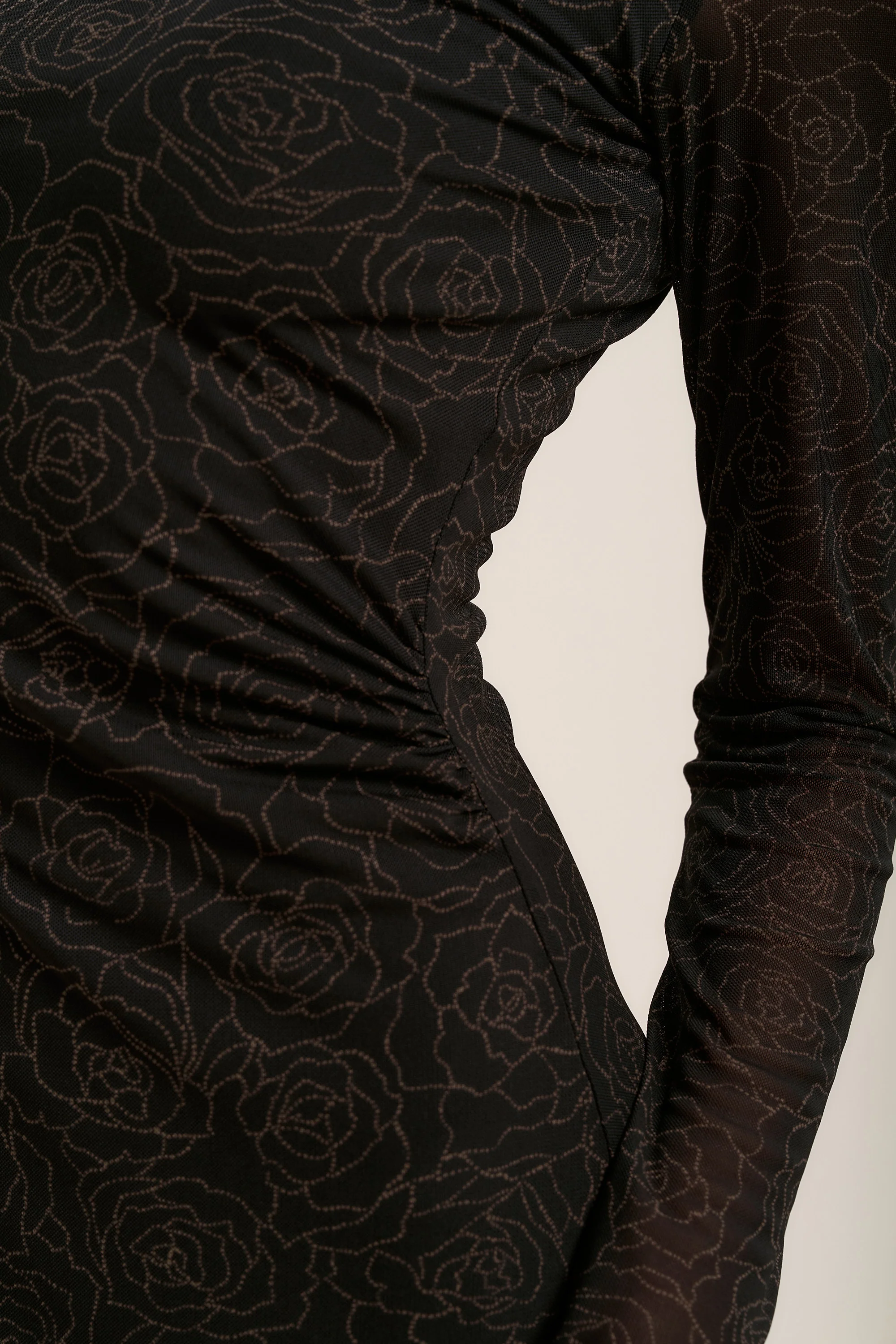 Samara Long Sleeve Mesh Dress - Image 3