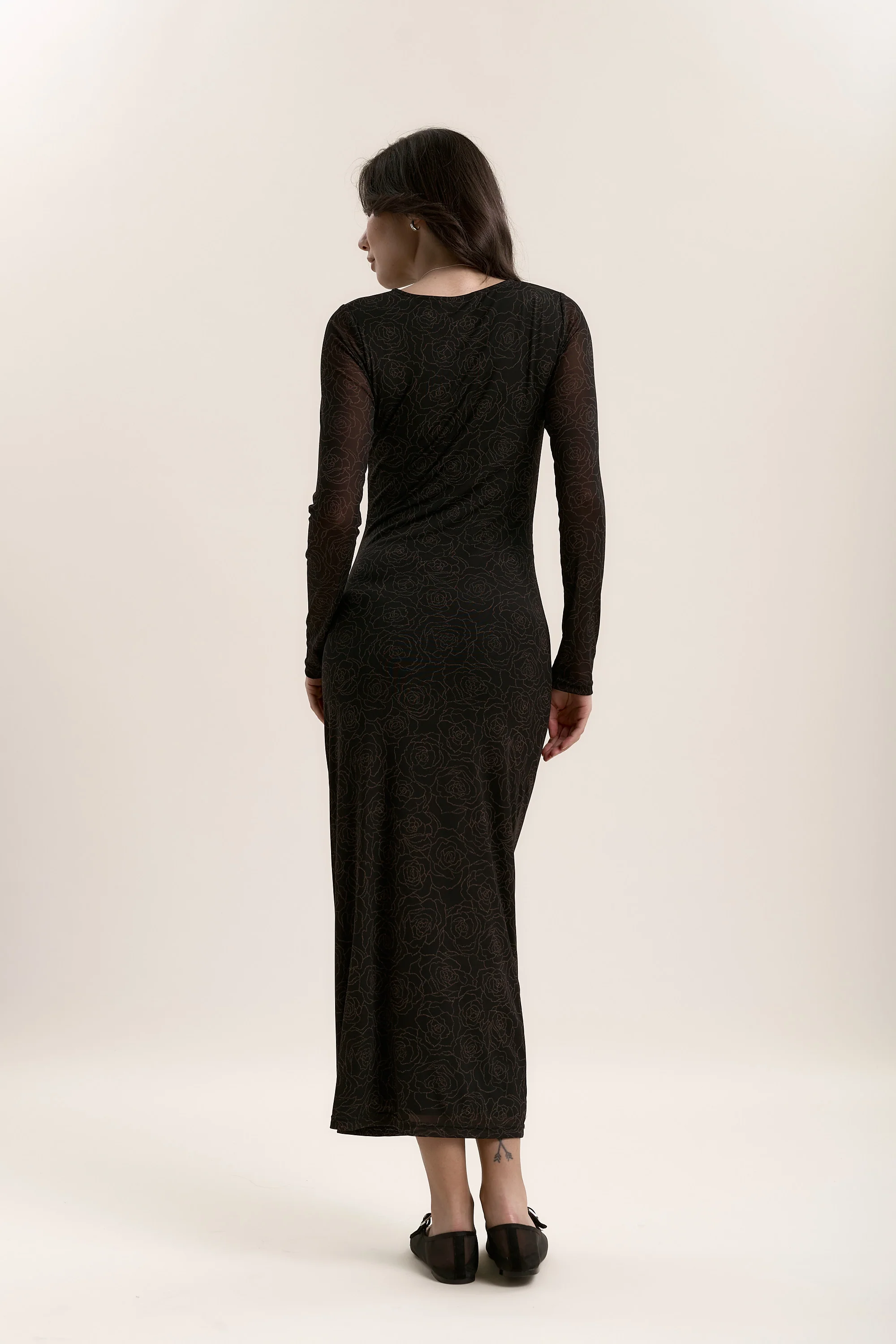 Samara Long Sleeve Mesh Dress - Image 5