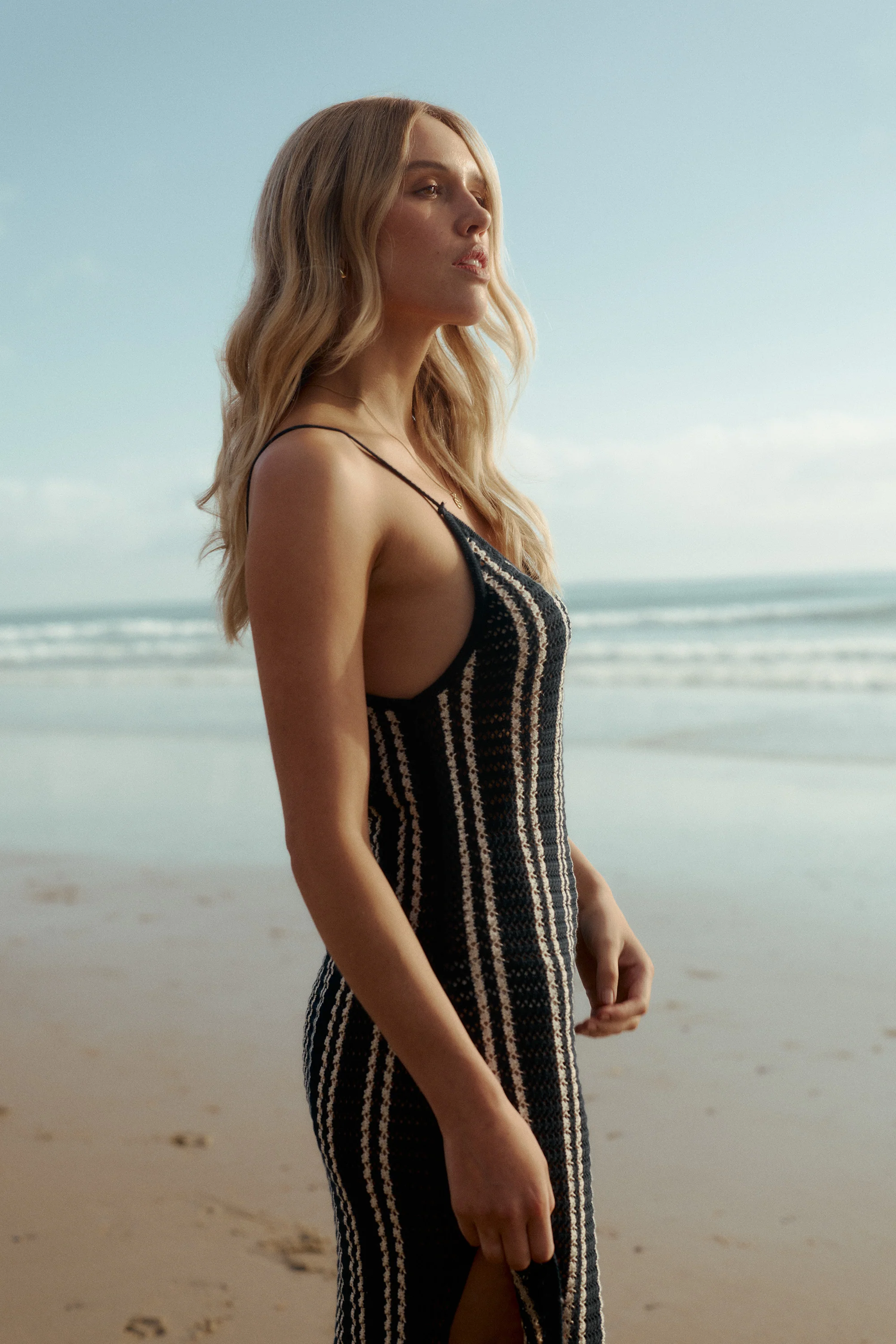 Sandy Crochet Detail Beach Dress