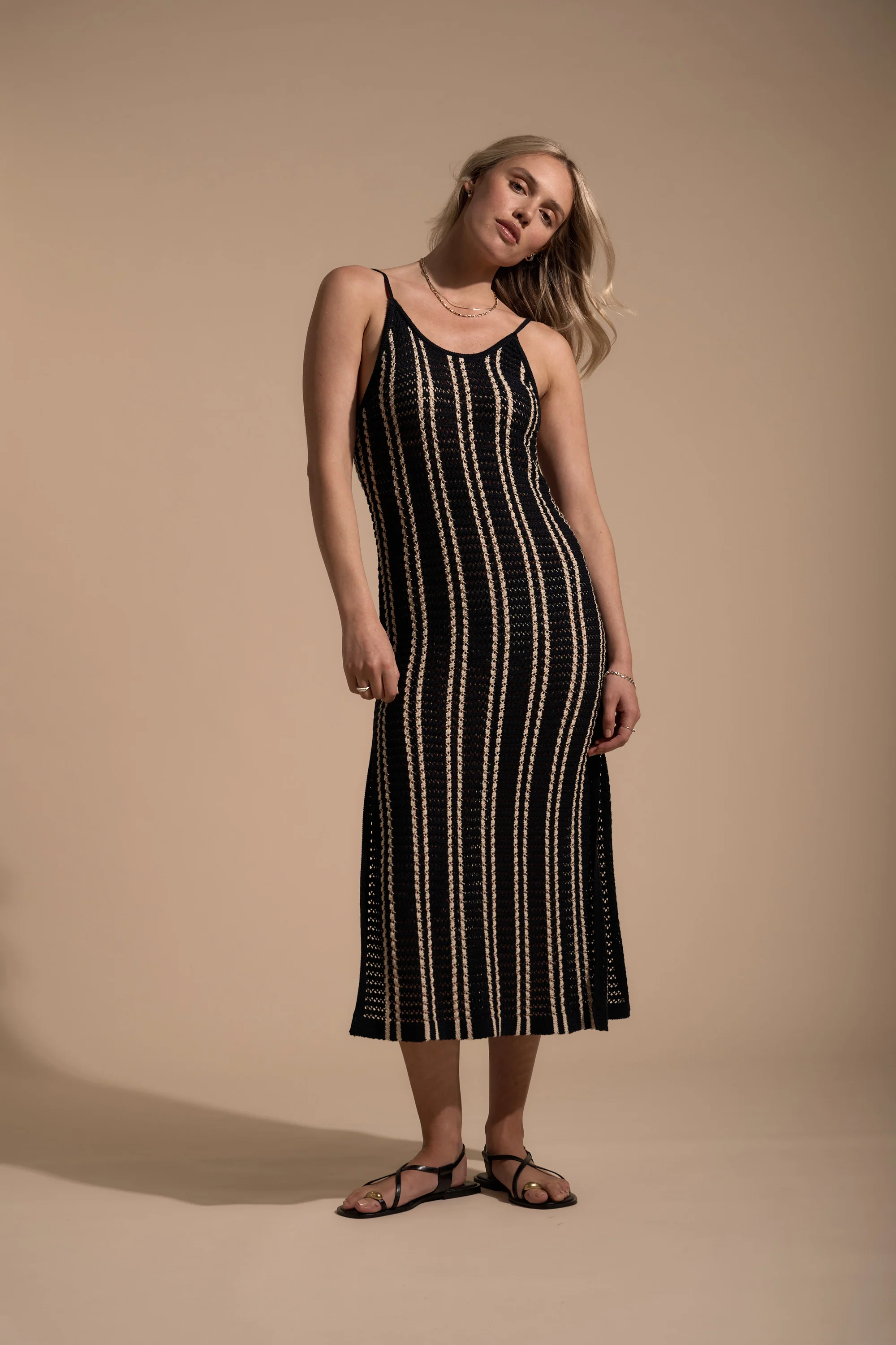 Sandy Crochet Detail Beach Dress - Image 3