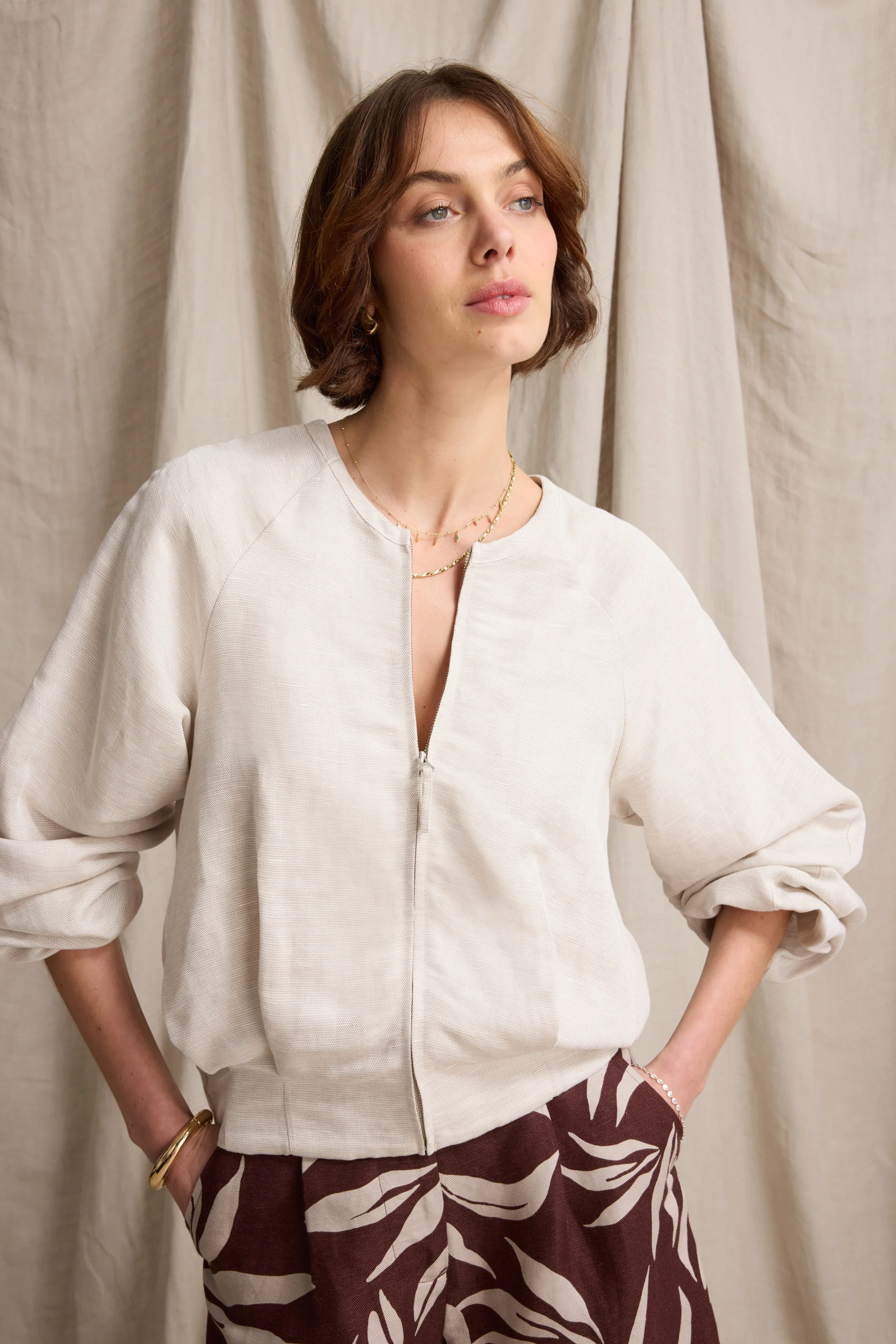 Scarlett Linen Blend Jacket - Image 3