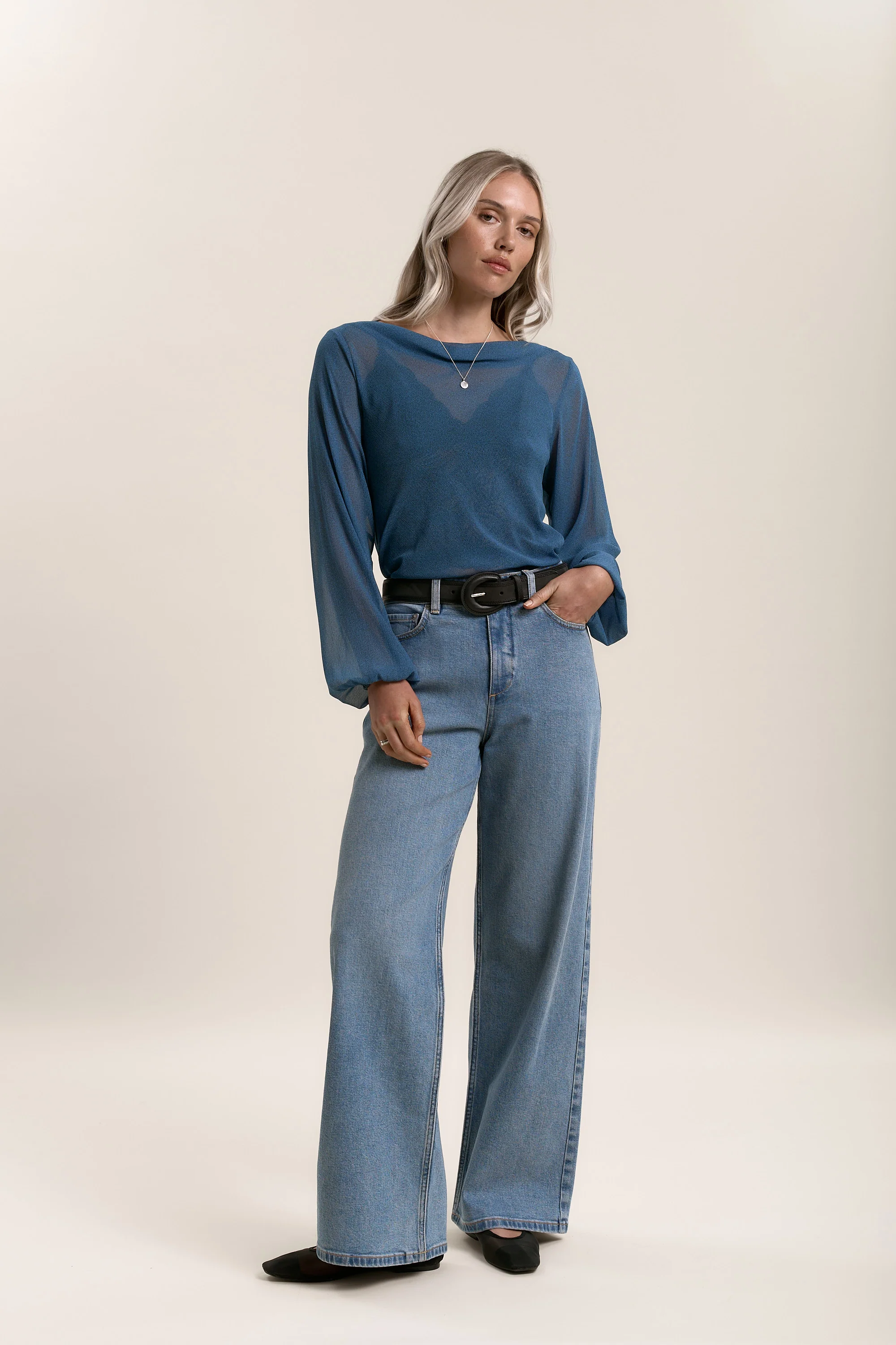 Serena Cowl Neck Top - Image 3