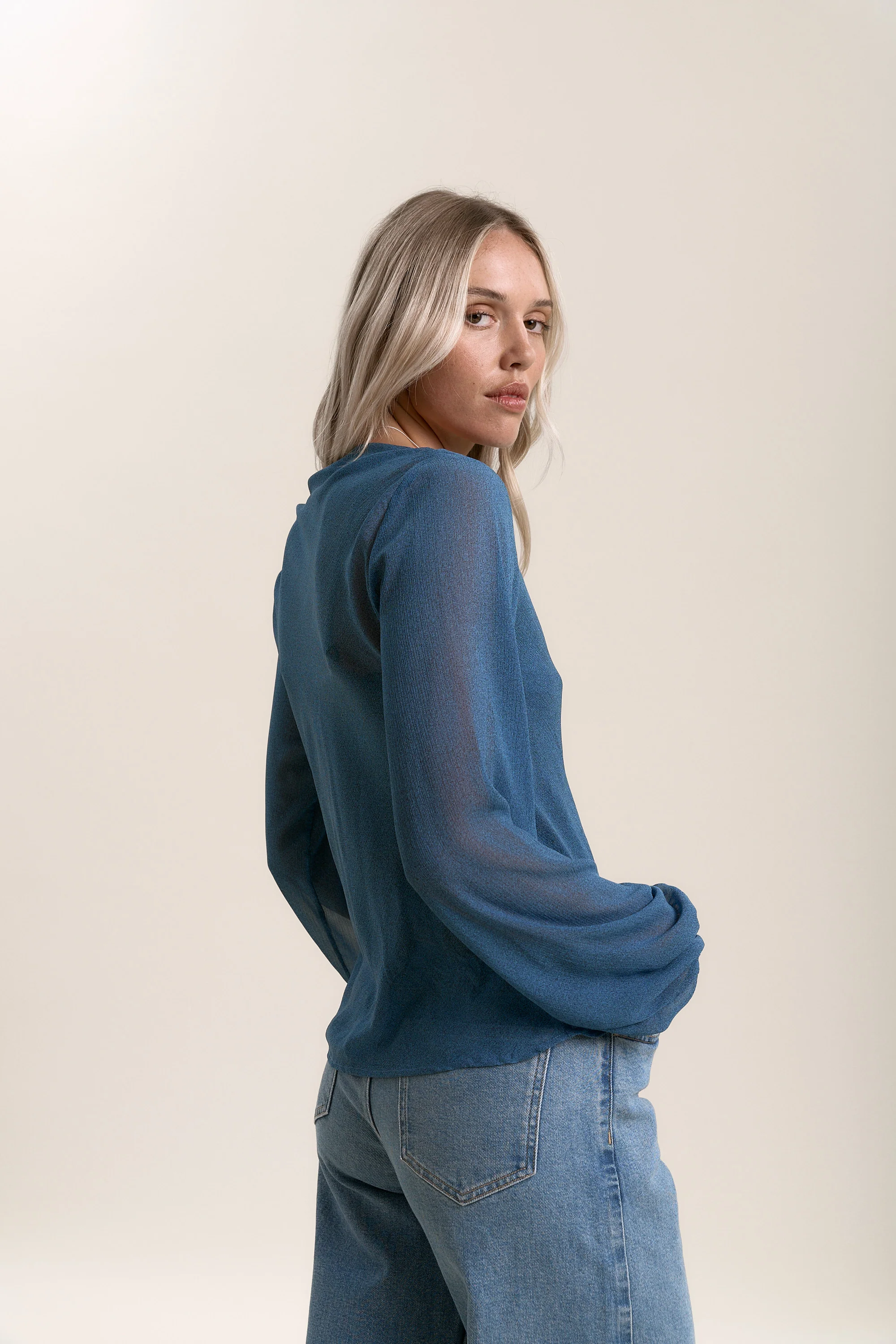 Serena Cowl Neck Top - Image 6