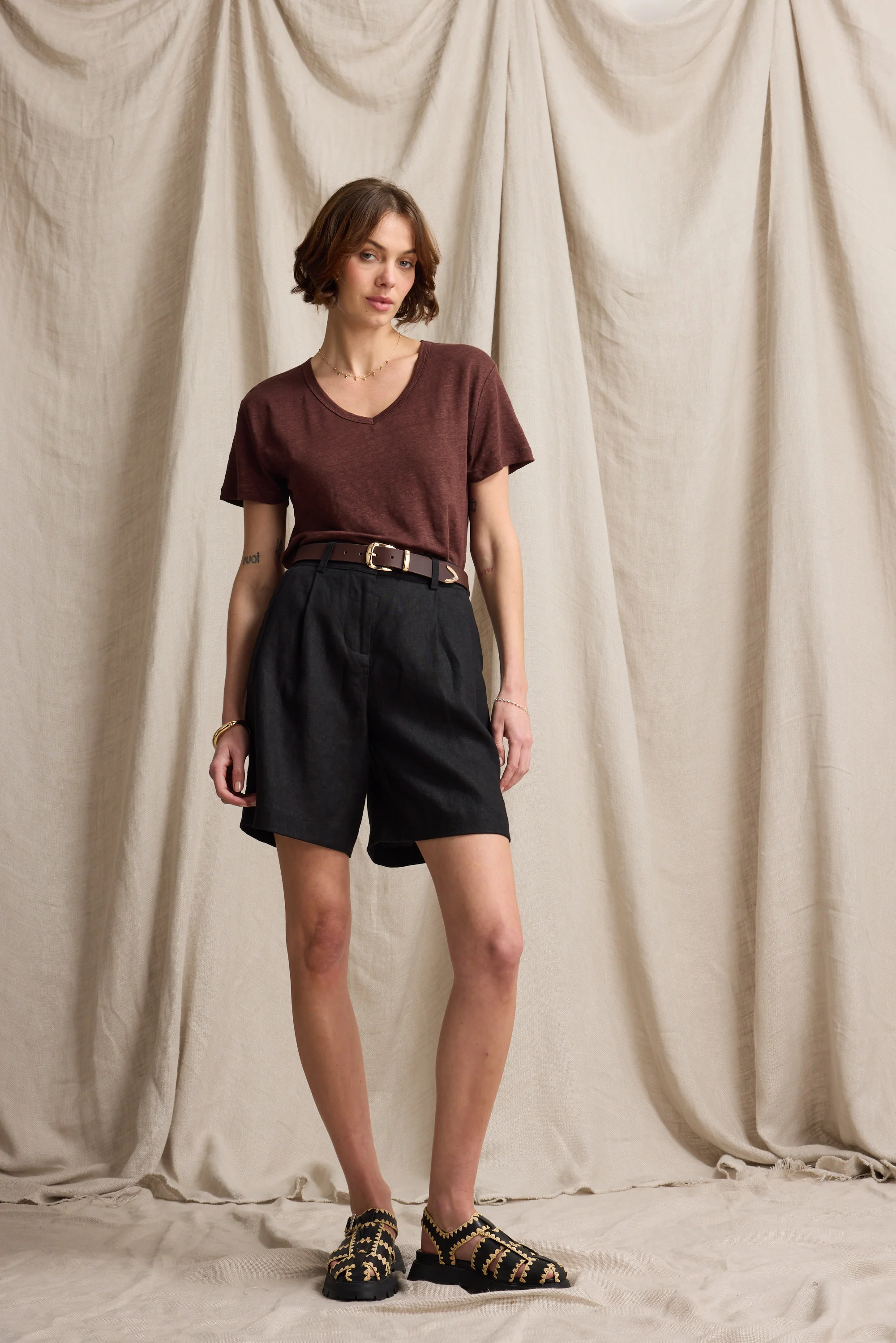 Sienna Long Linen Short - Image 4