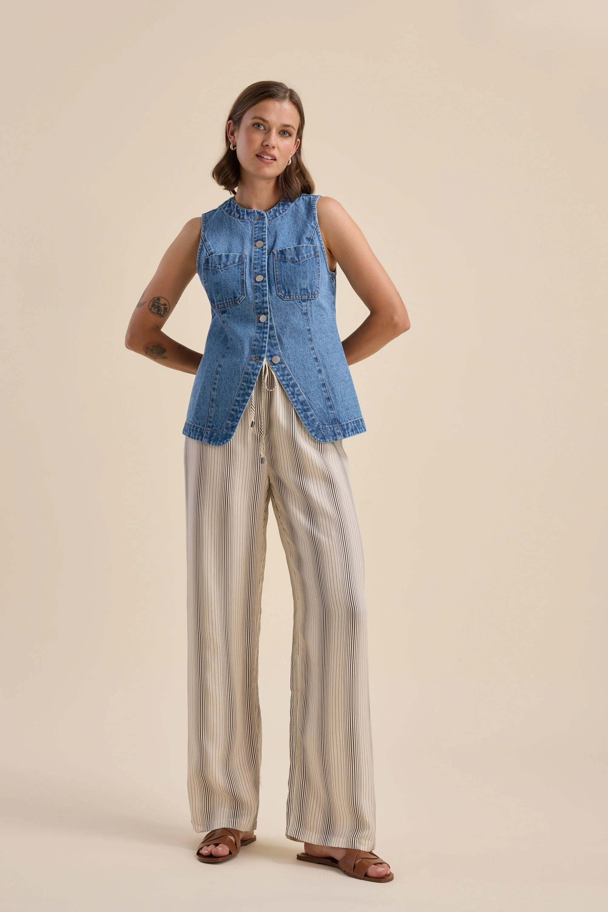 Skylar Denim Vest - Image 3