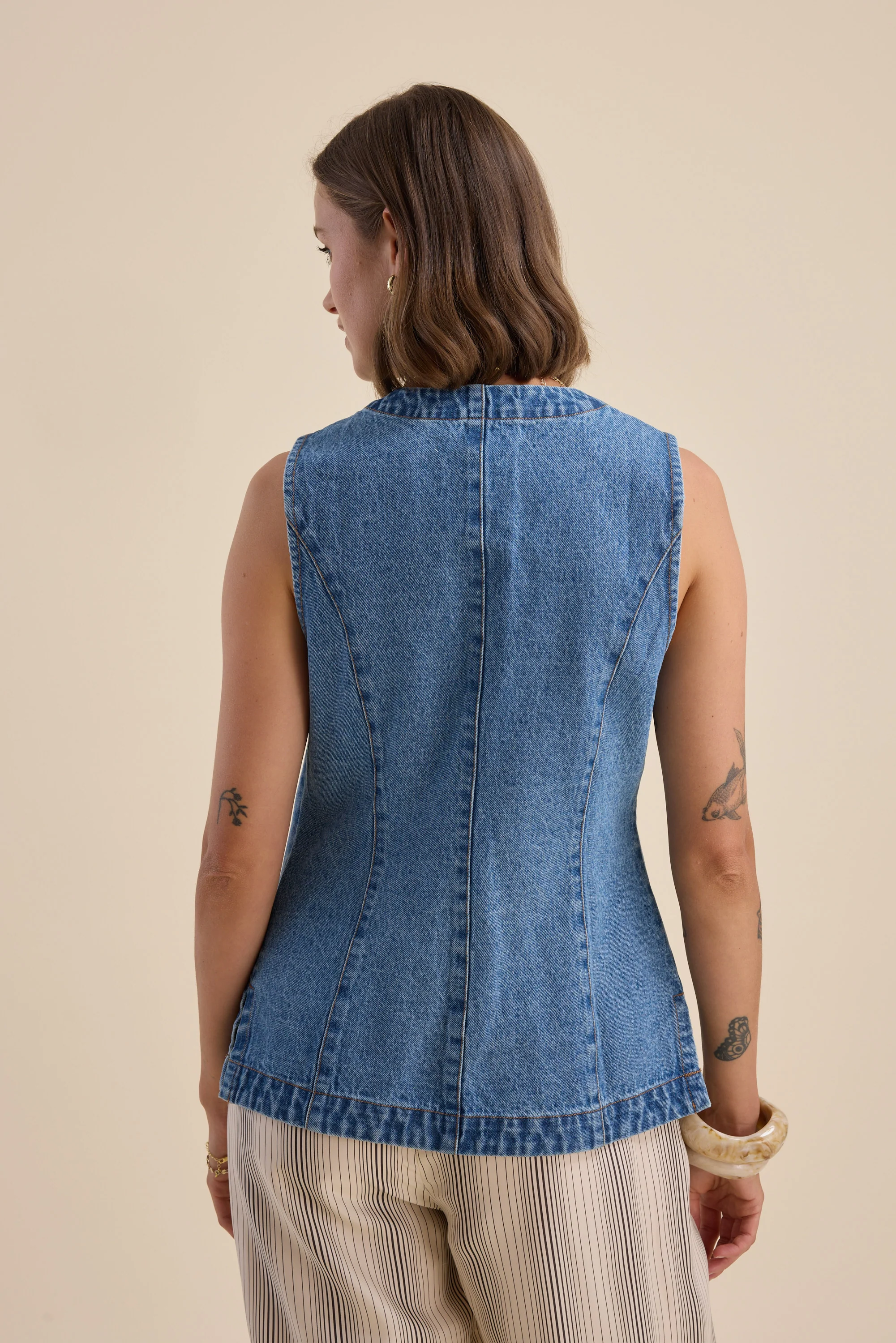 Skylar Denim Vest - Image 6