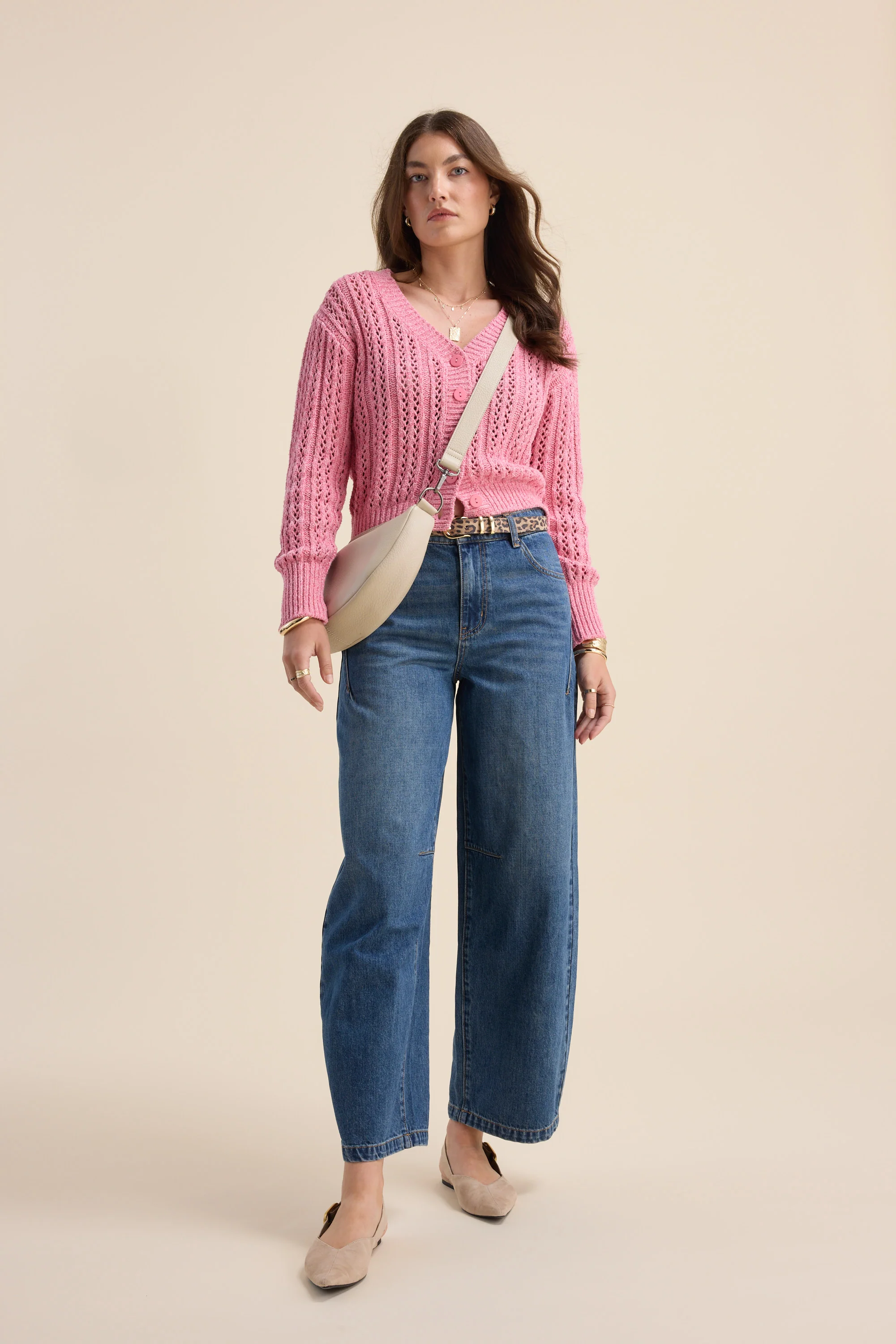 Sofia Popcorn Knit Cardigan - Image 4