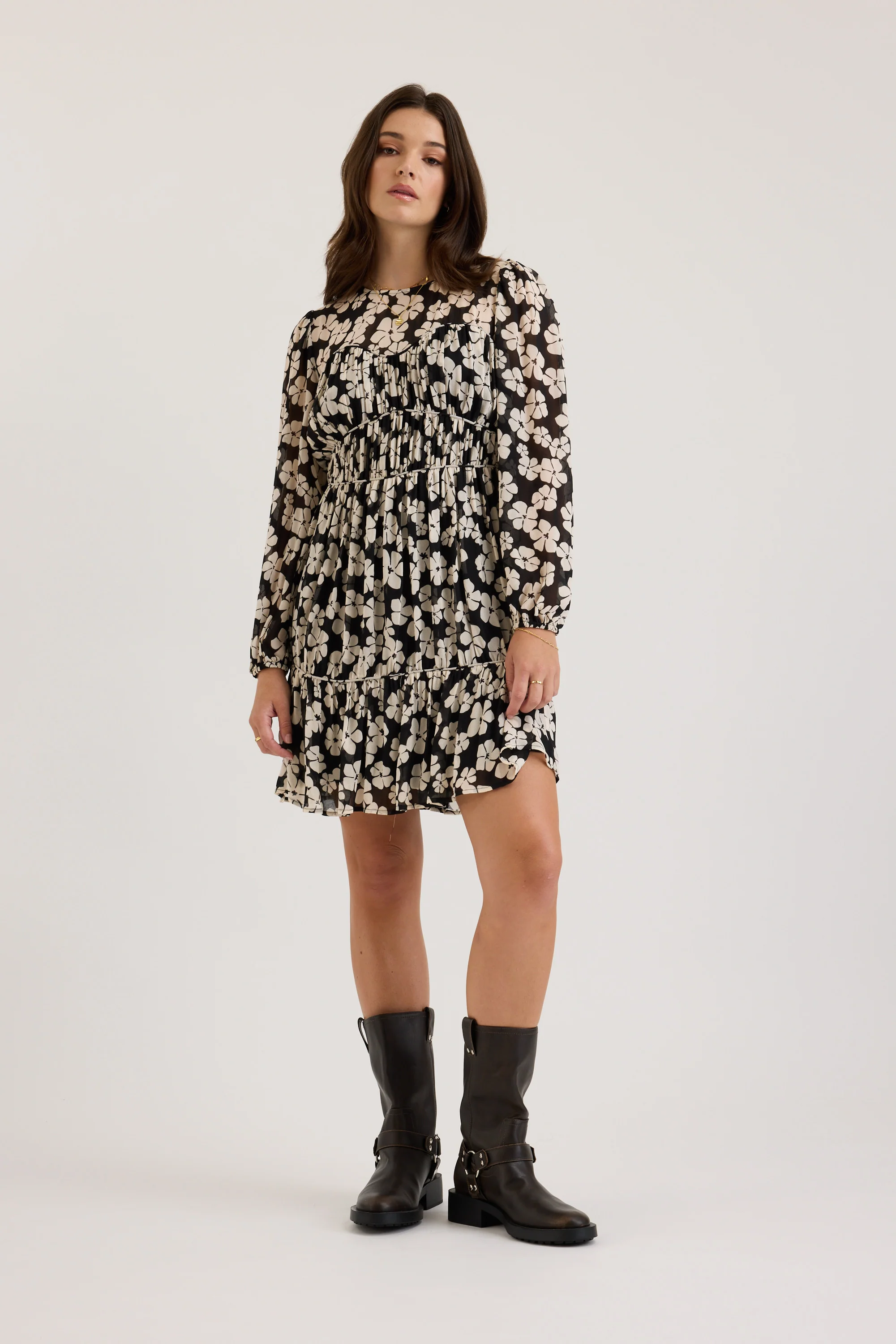 Sofia Seam Detail Dress - Image 2