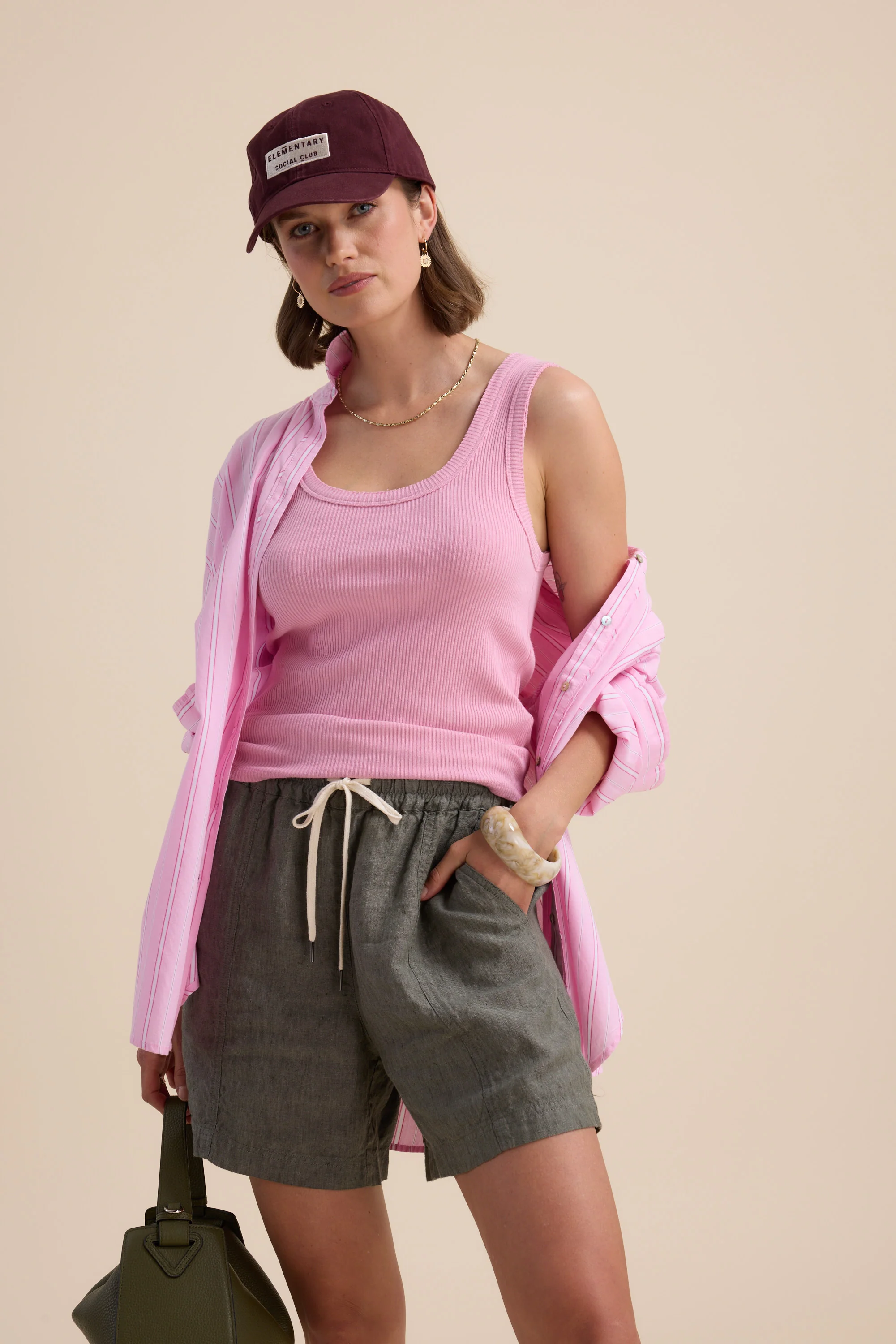 Sophie Organic Cotton Ribbed Tank - Image 2