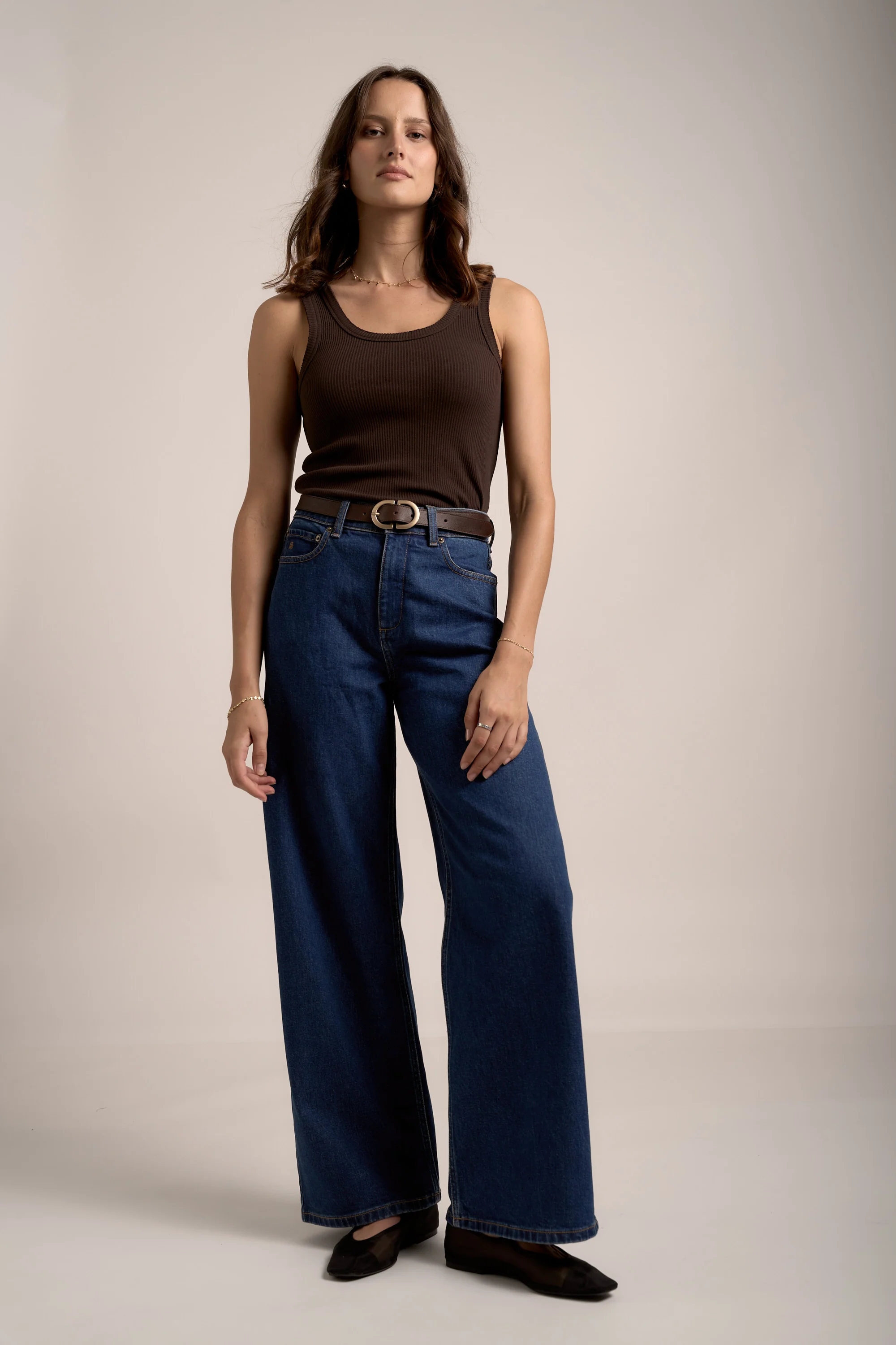 Sophie Organic Cotton Ribbed Tank - Image 3