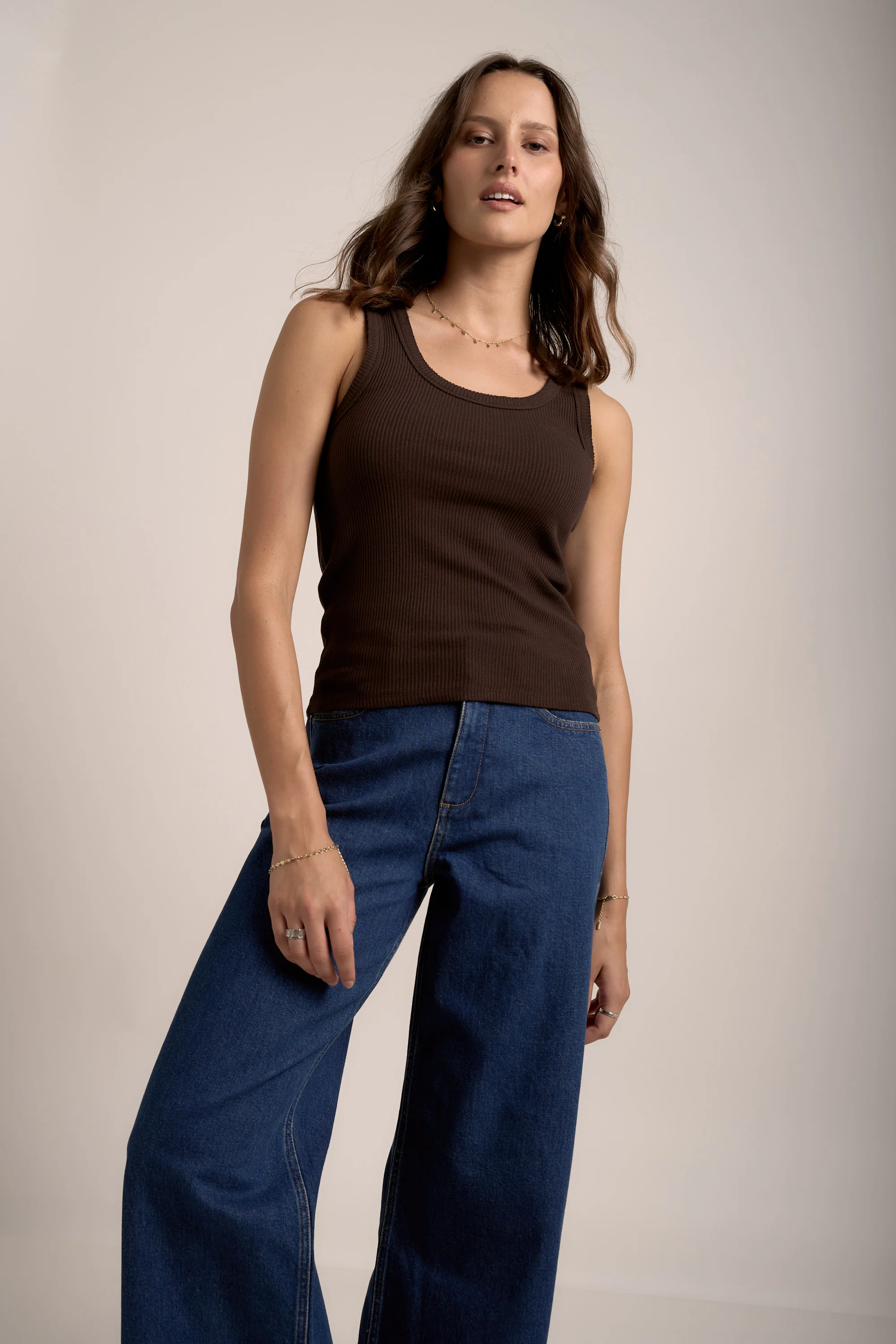 Sophie Organic Cotton Ribbed Tank - Image 4