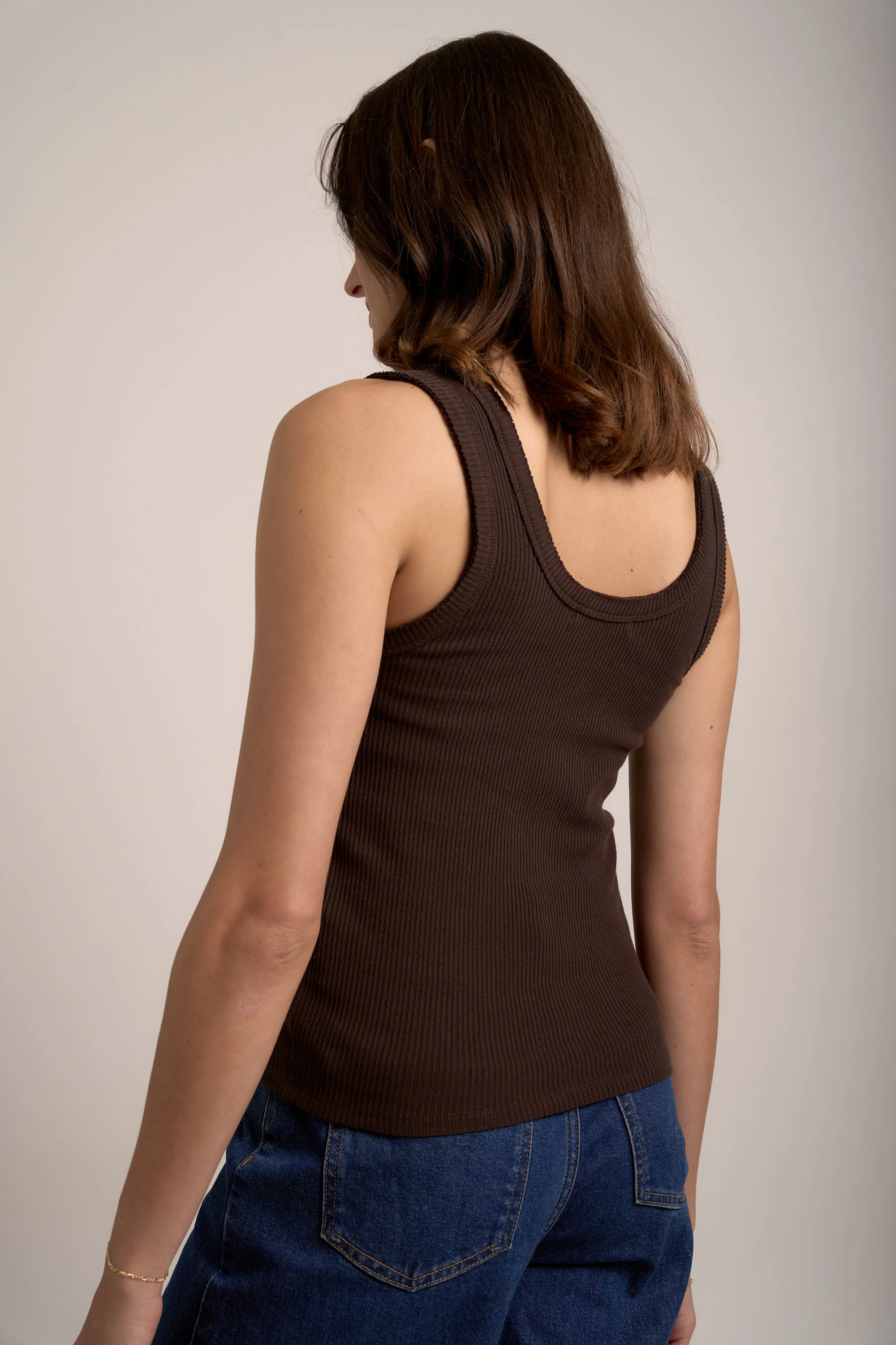 Sophie Organic Cotton Ribbed Tank - Image 6