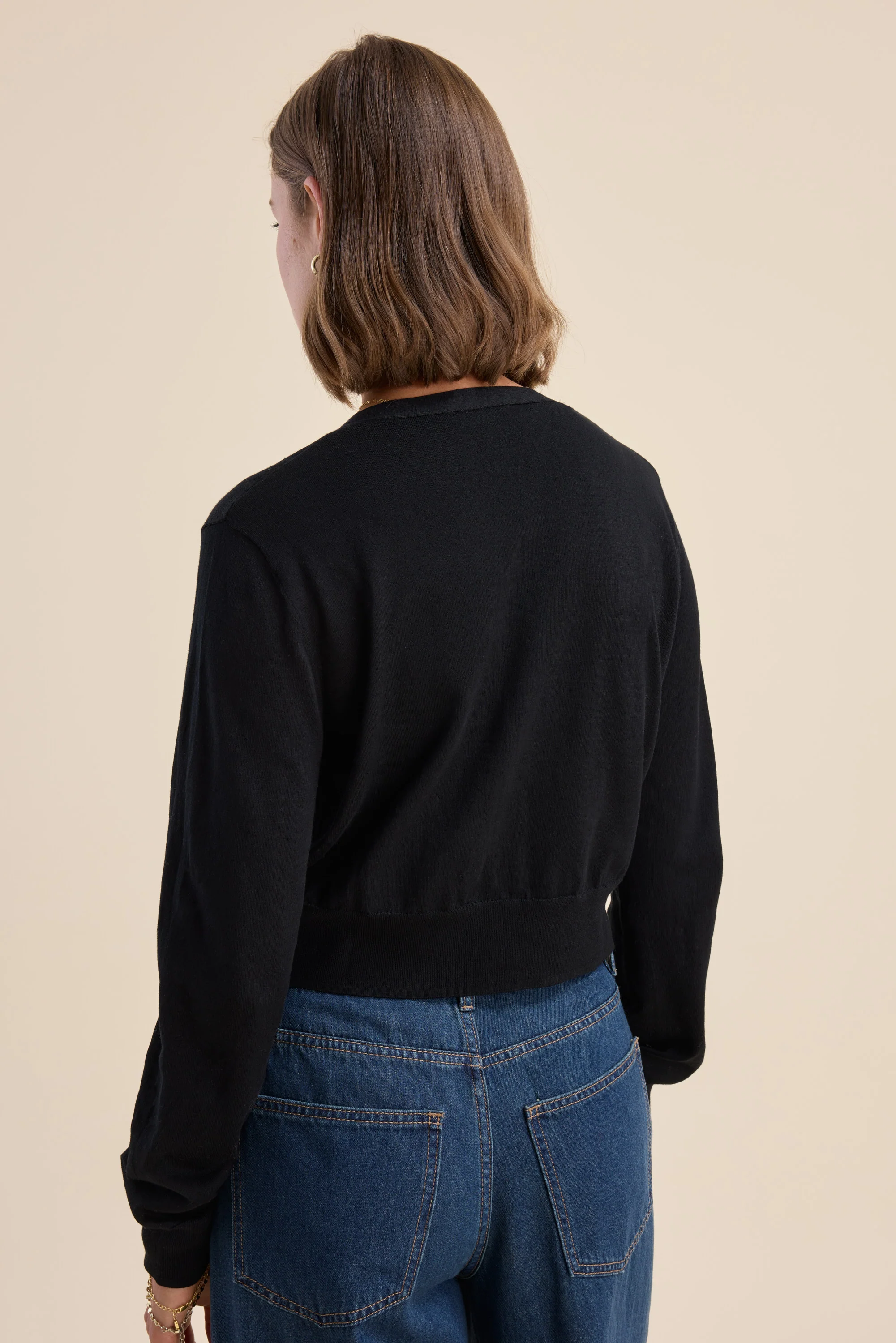 Stella Lightweight Cropped Cardigan - Image 6