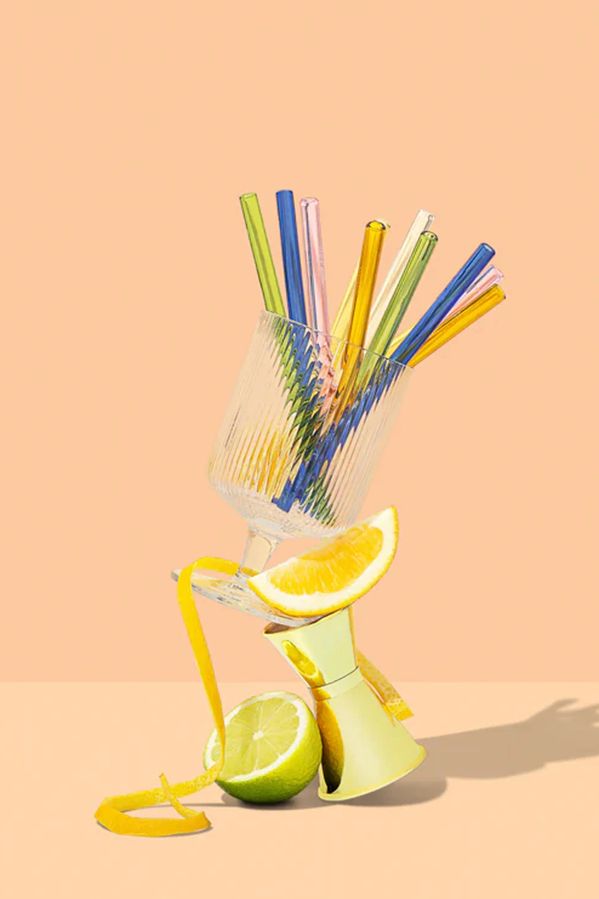 Sucker Cocktail Glass Straws