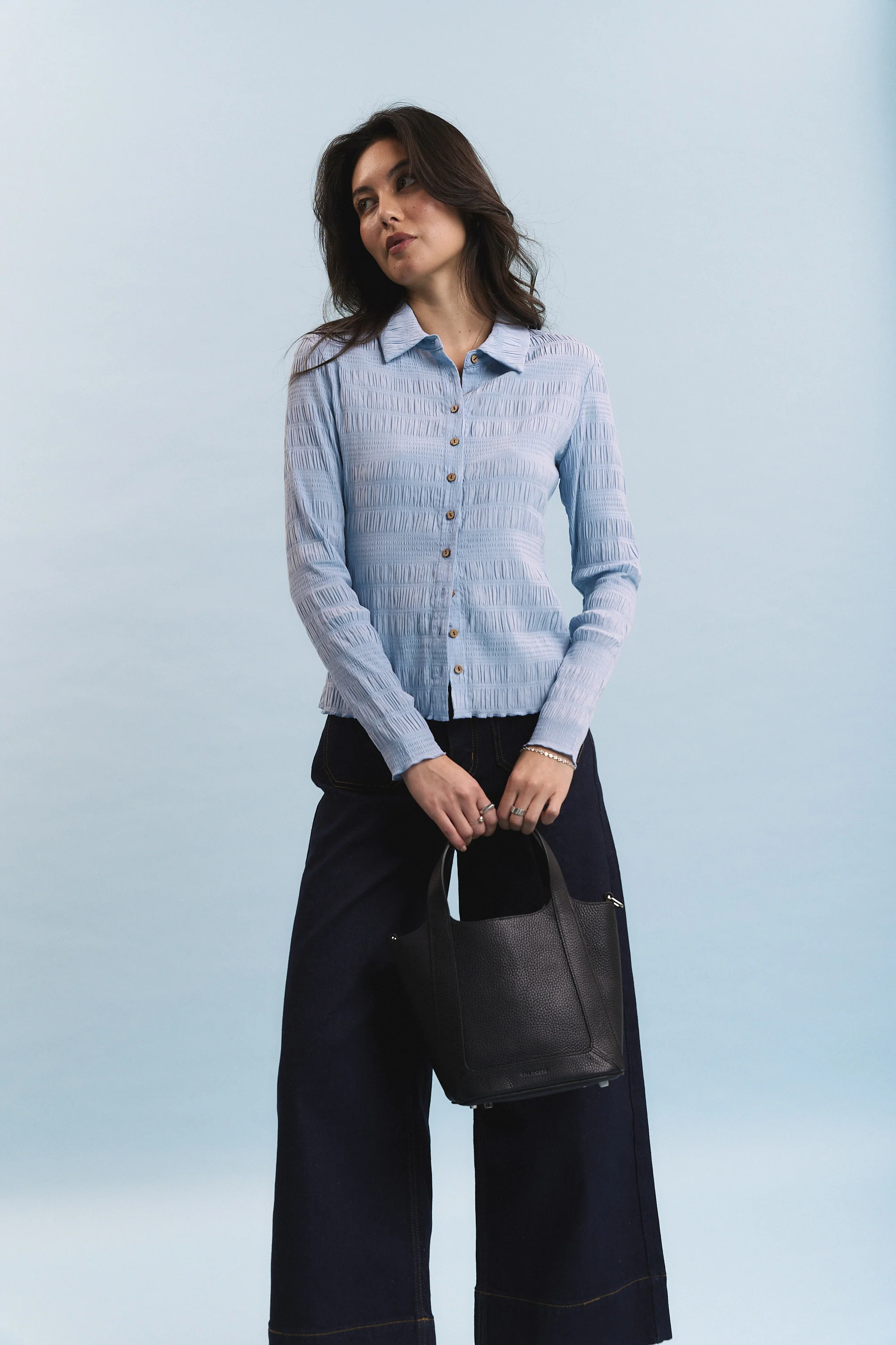 Tahlia Shirred Detail Shirt - Image 2