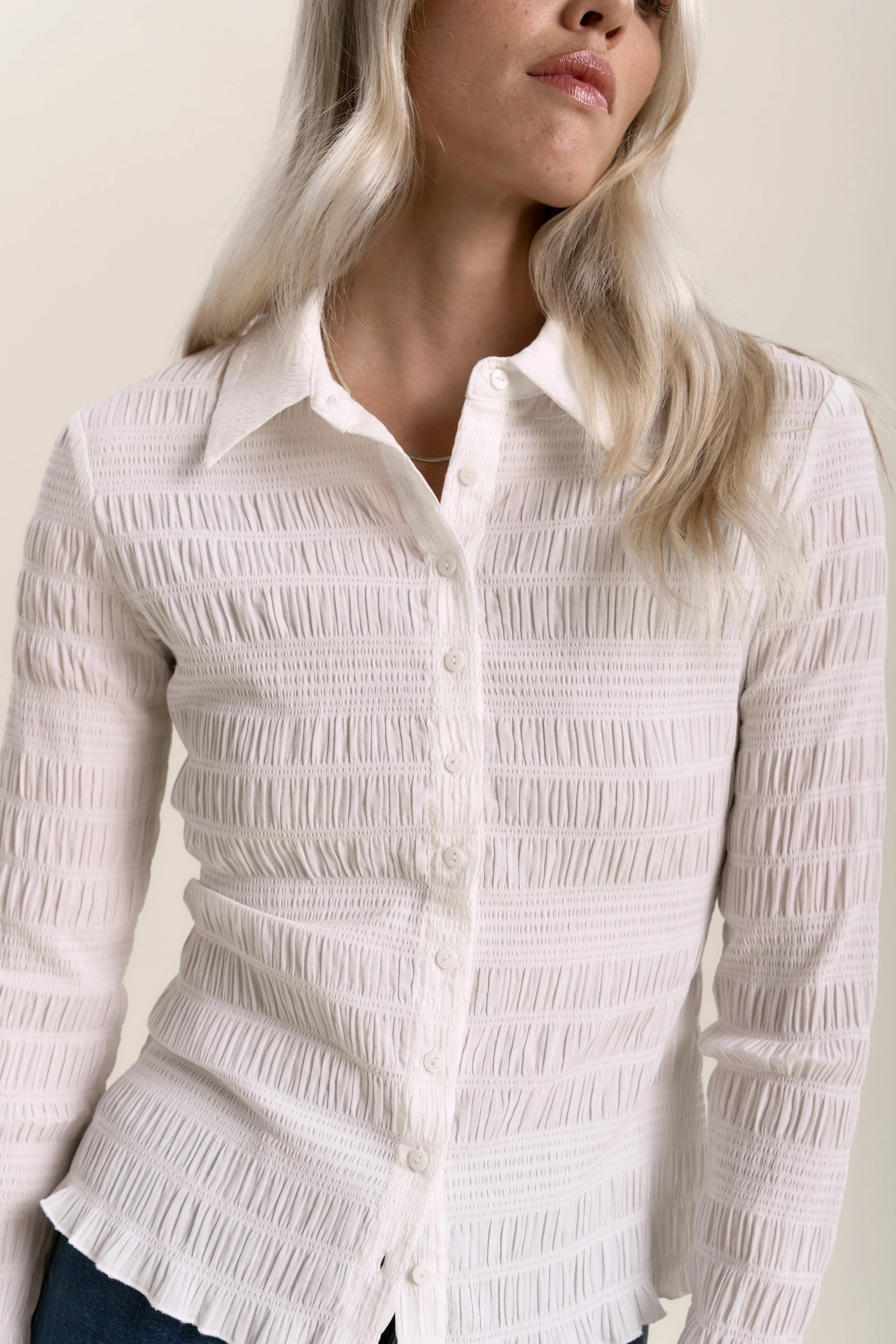 Tahlia Shirred Detail Shirt - Image 3
