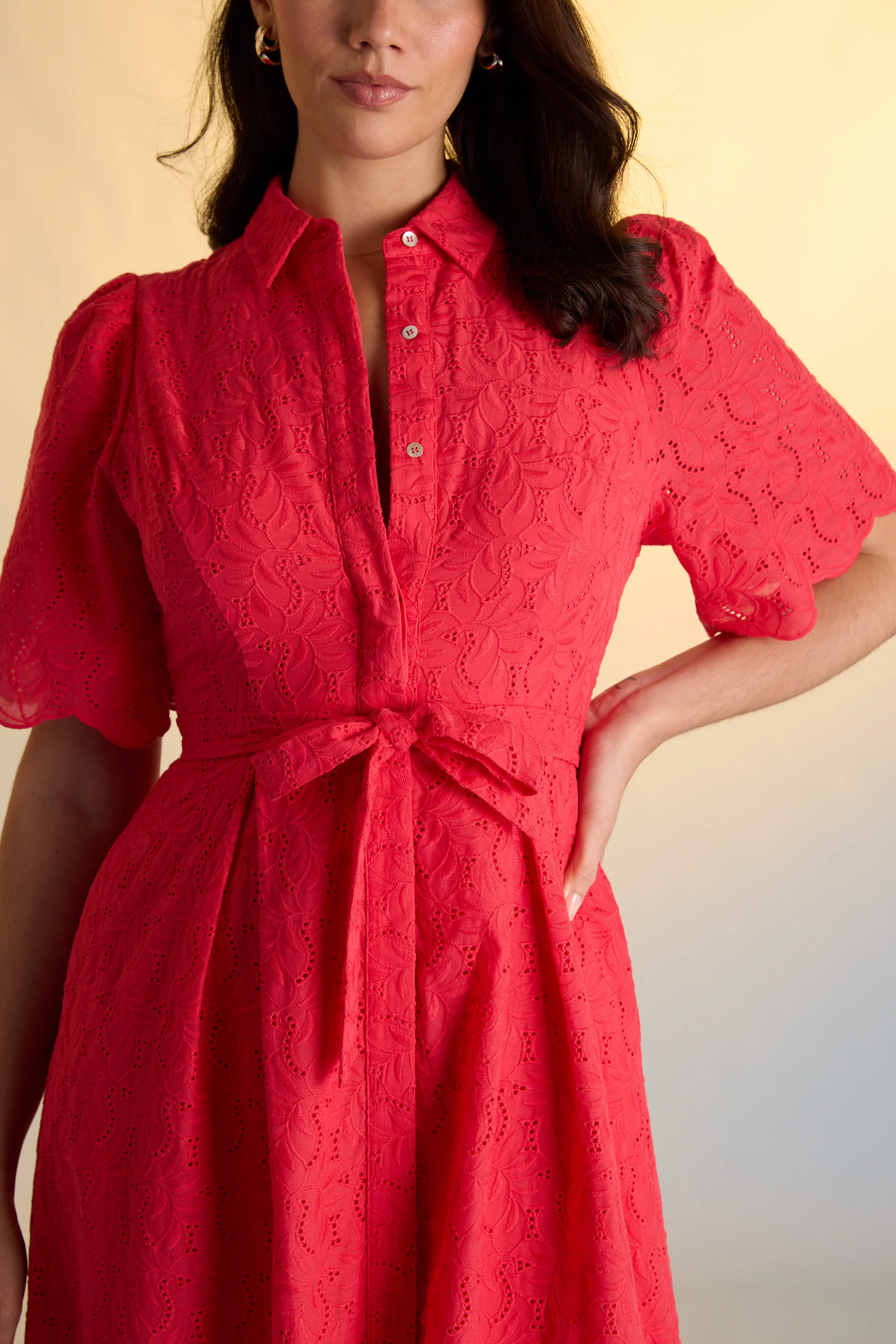 The Broderie Shirt Dress - Image 3
