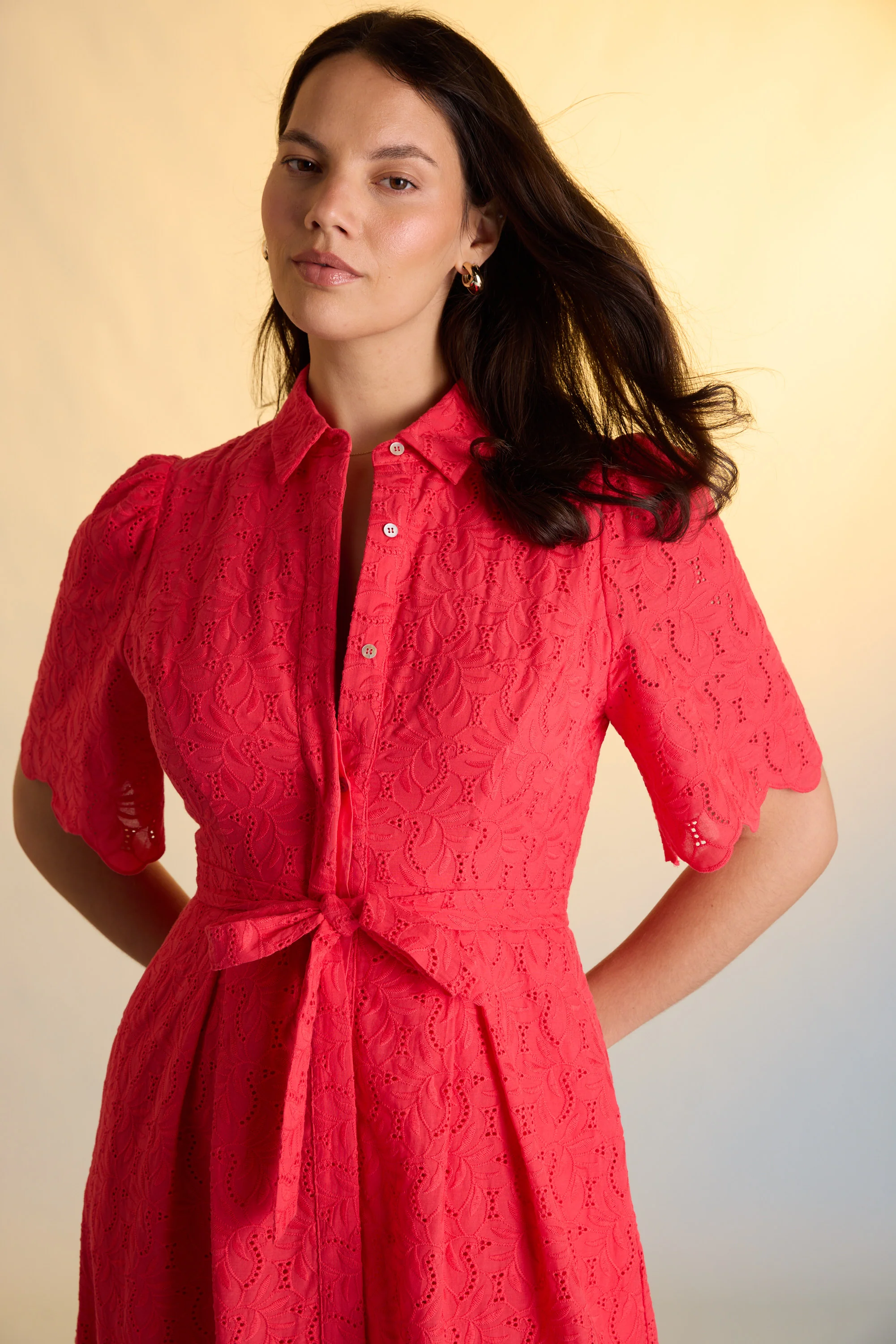 The Broderie Shirt Dress - Image 6