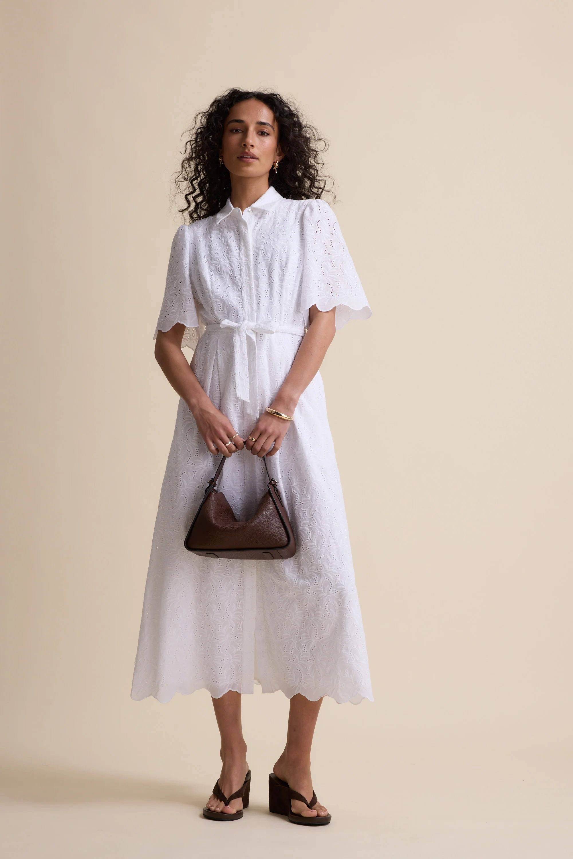 The Broderie Shirt Dress - Image 3