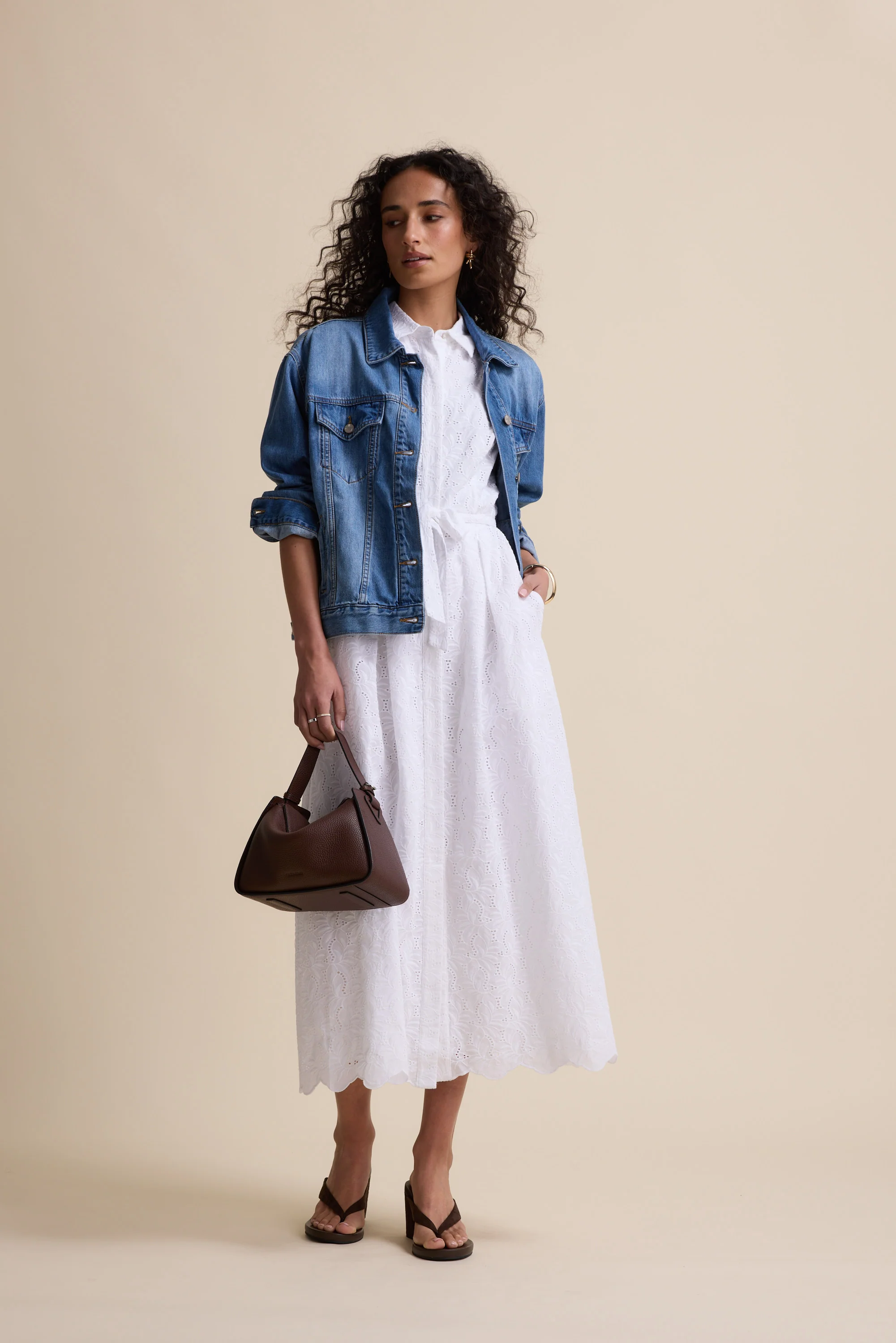 The Broderie Shirt Dress - Image 4