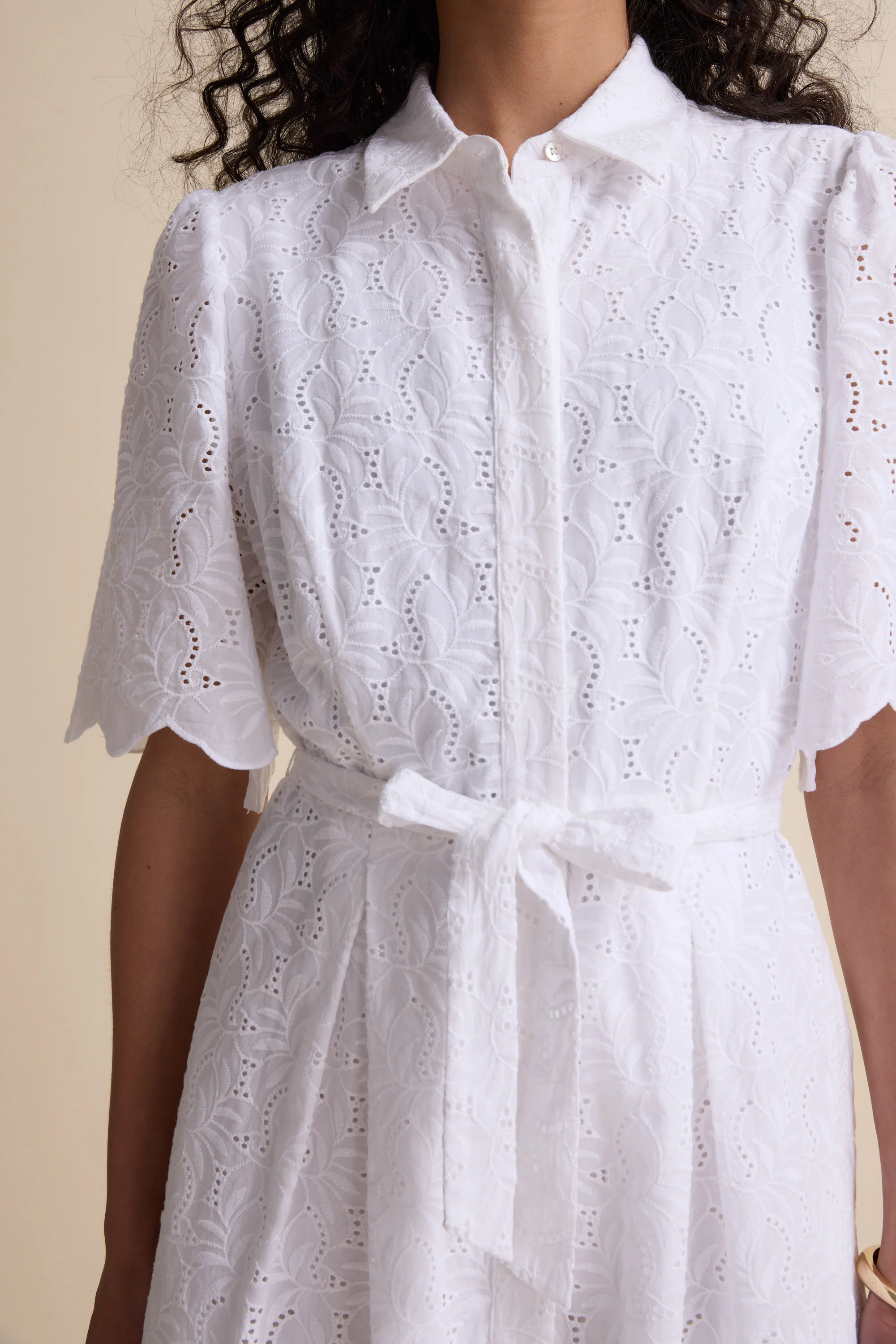 The Broderie Shirt Dress - Image 5