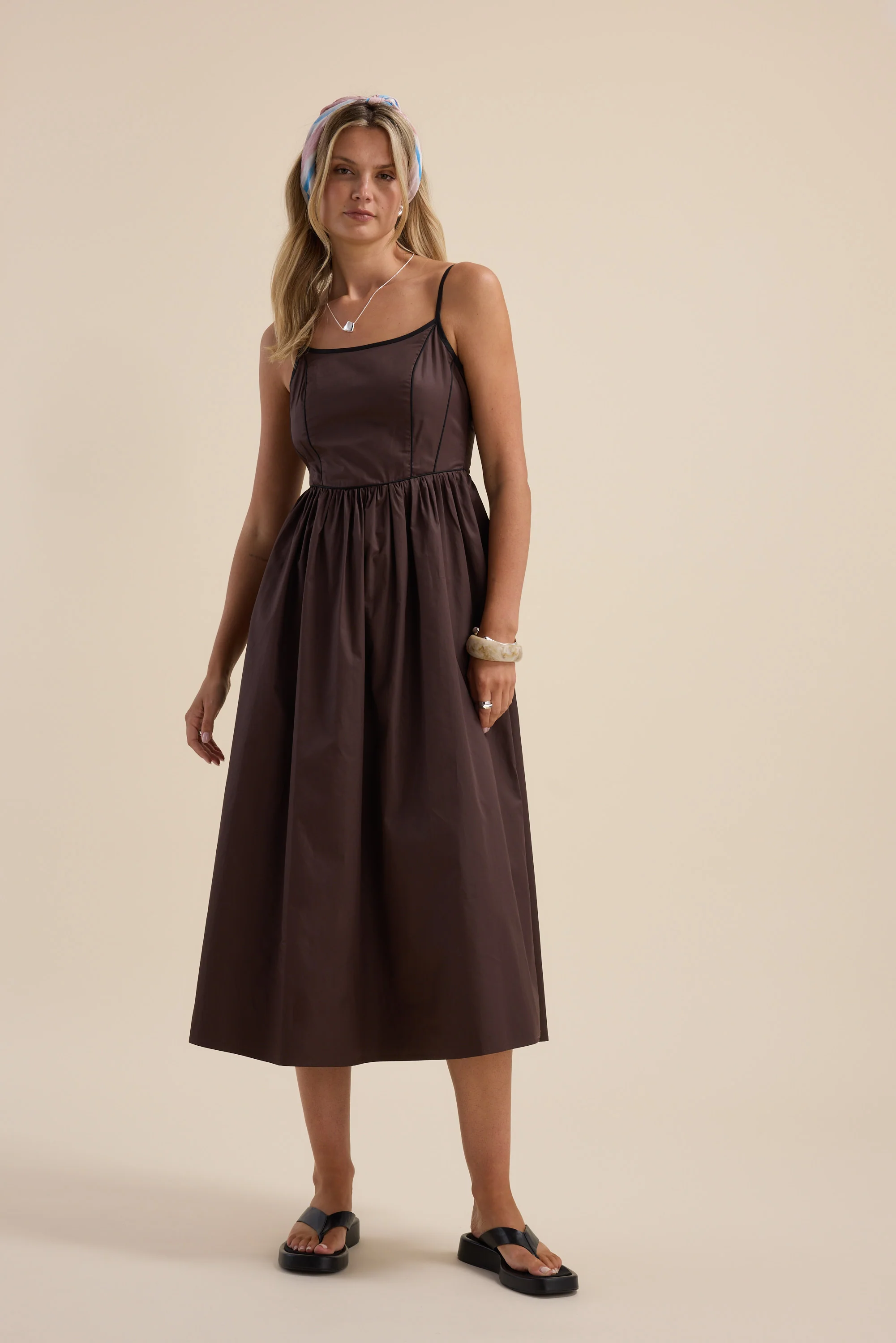 The Contrast Detail Dress - Image 2