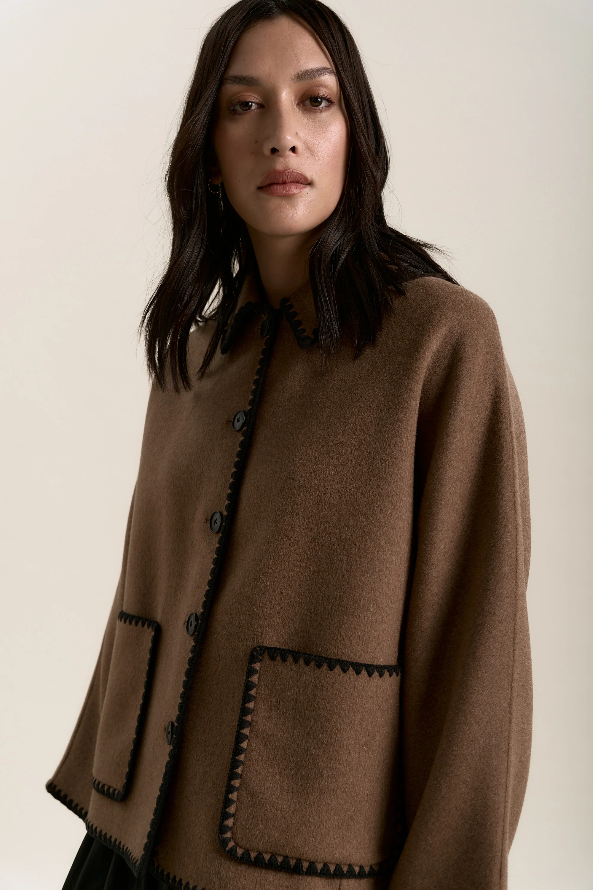The Contrast Stitch Coat - Image 3