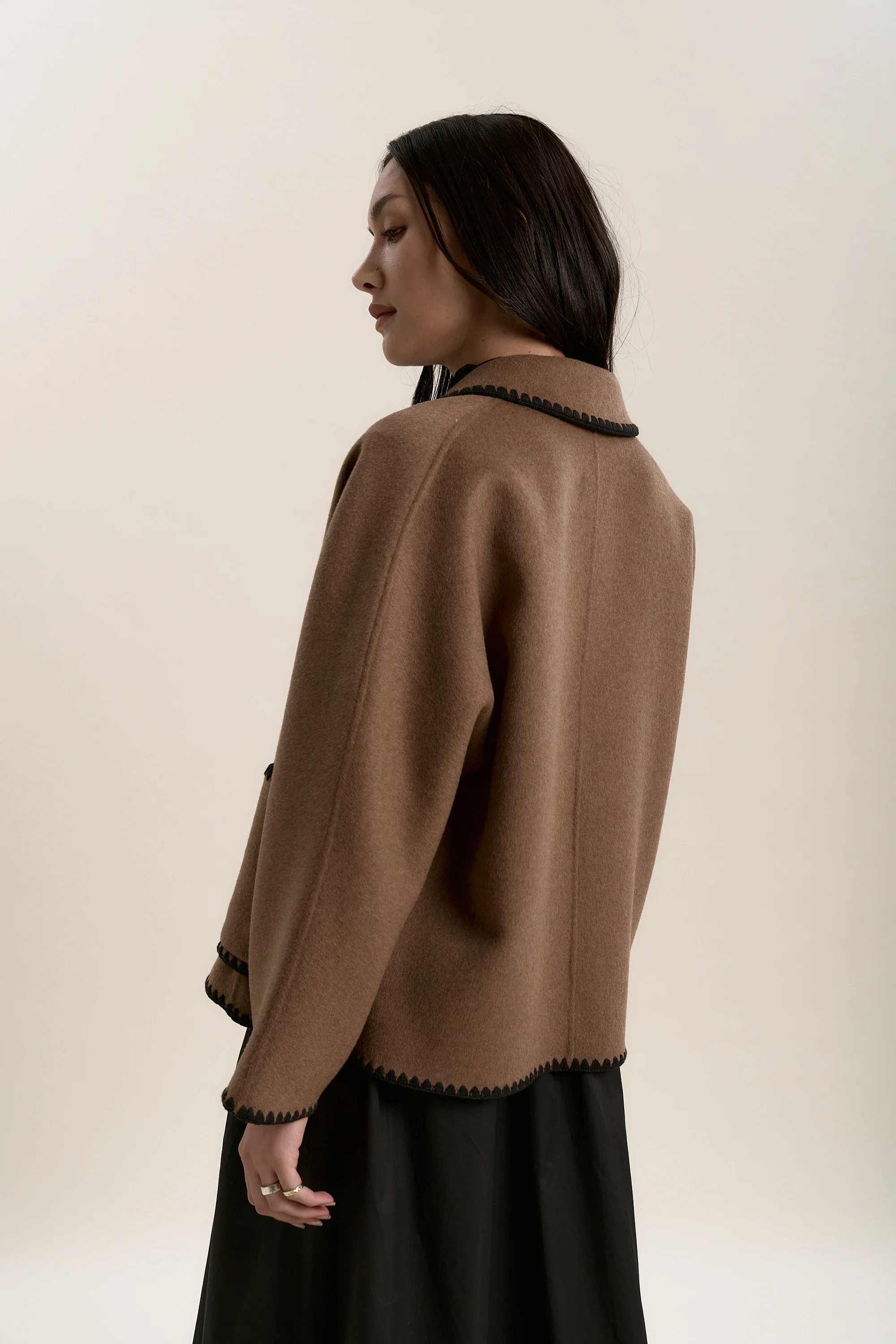 The Contrast Stitch Coat - Image 5
