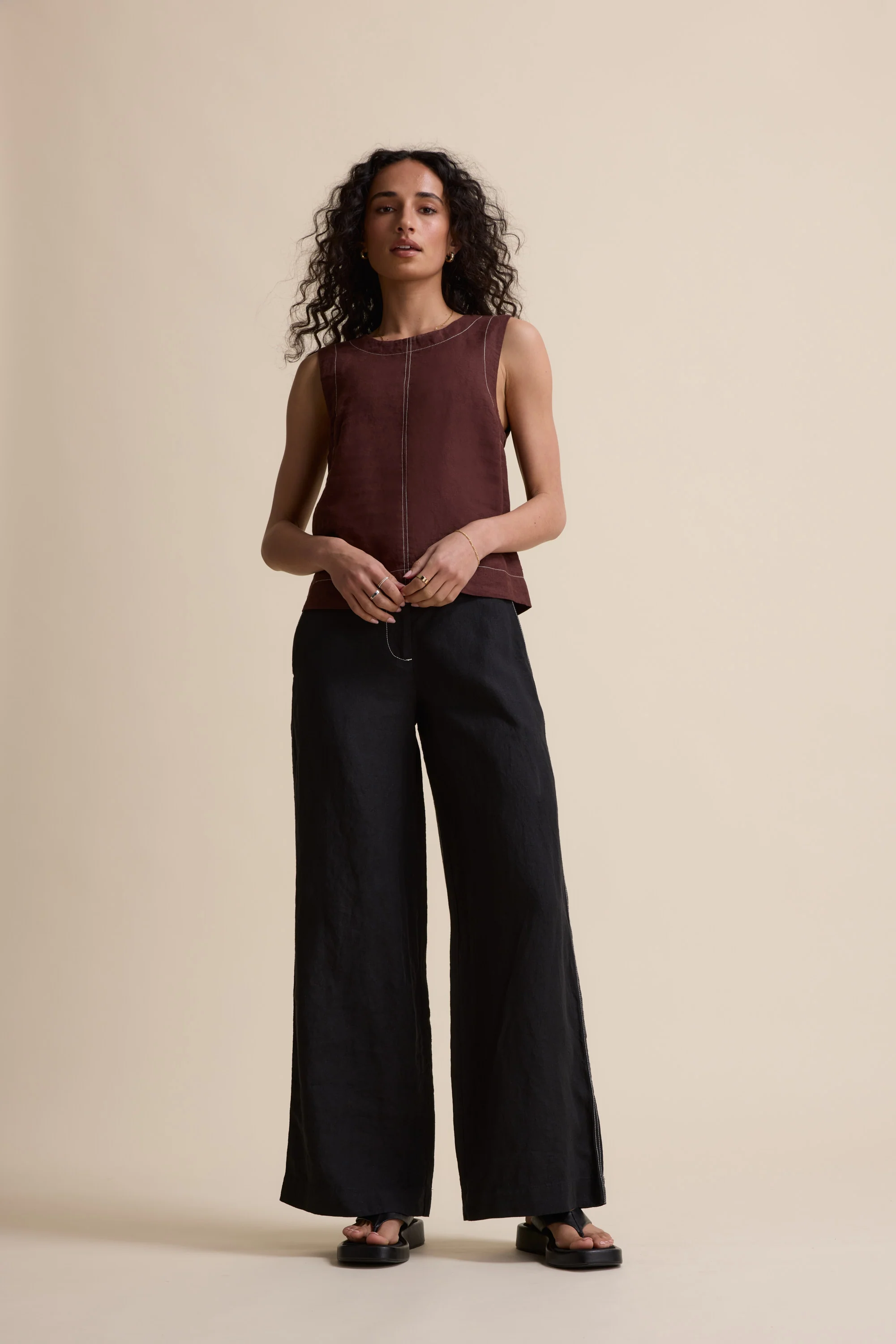 The Contrast Stitch Shell Top - Image 5