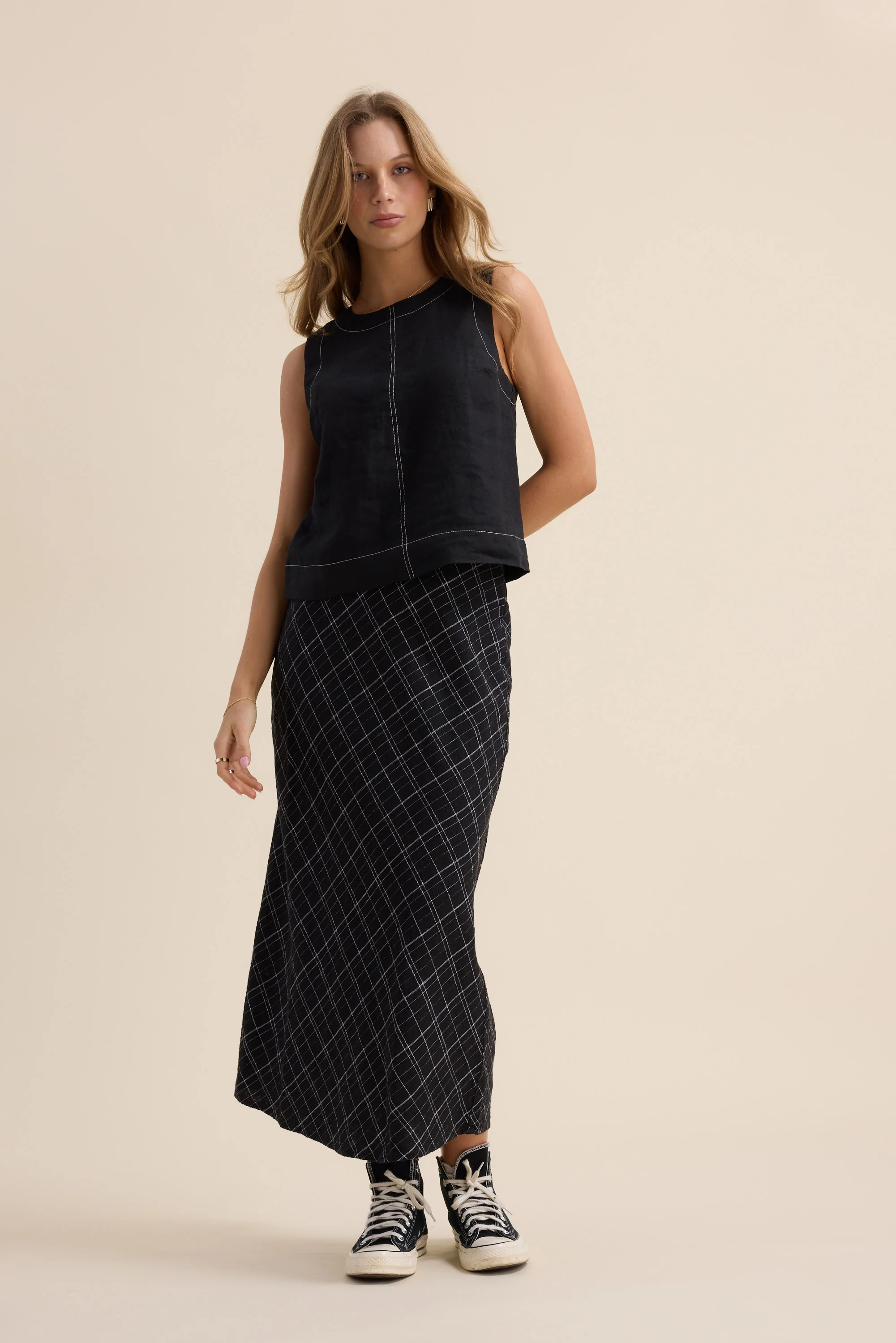 The Contrast Stitch Shell Top - Image 2