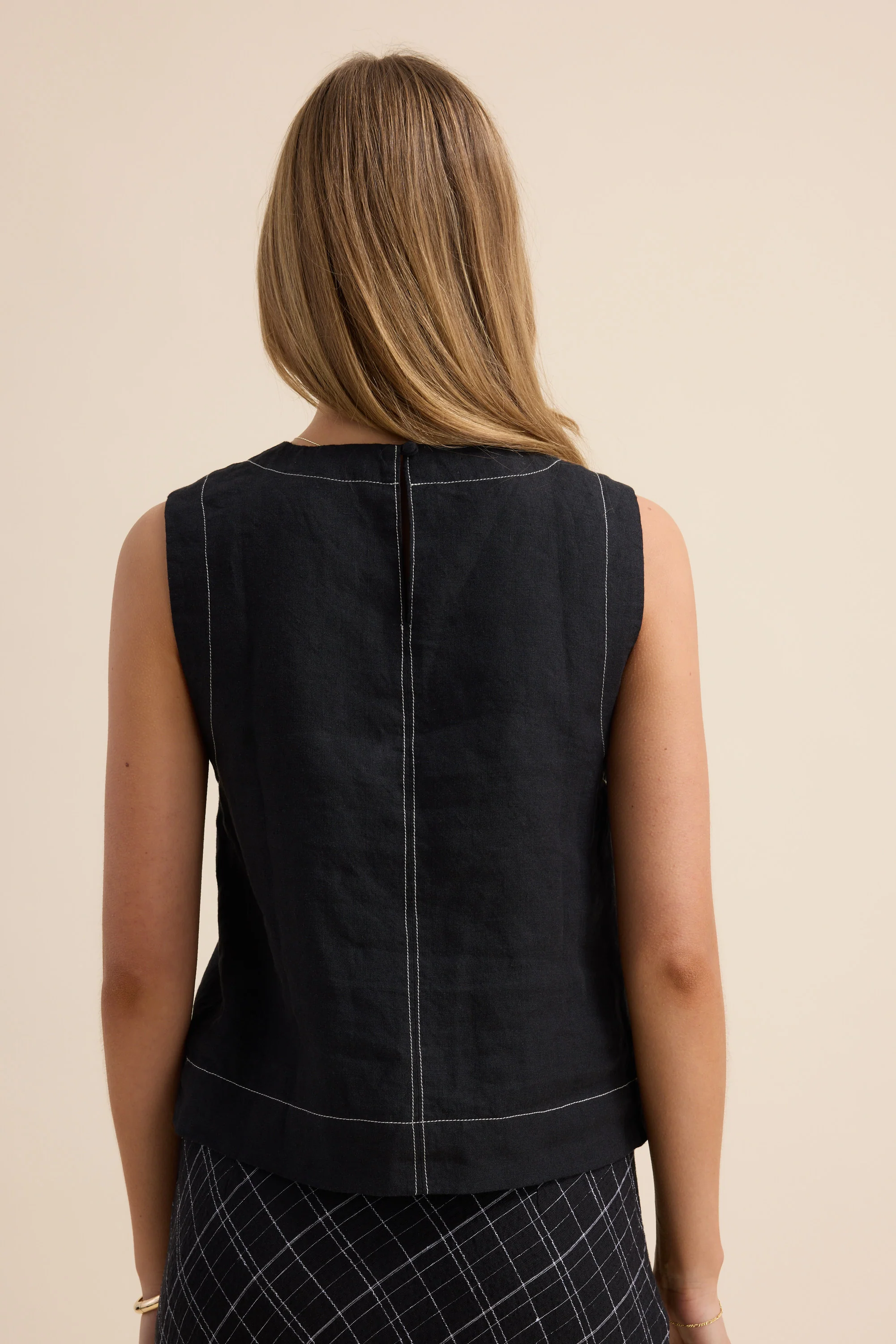 The Contrast Stitch Shell Top - Image 4