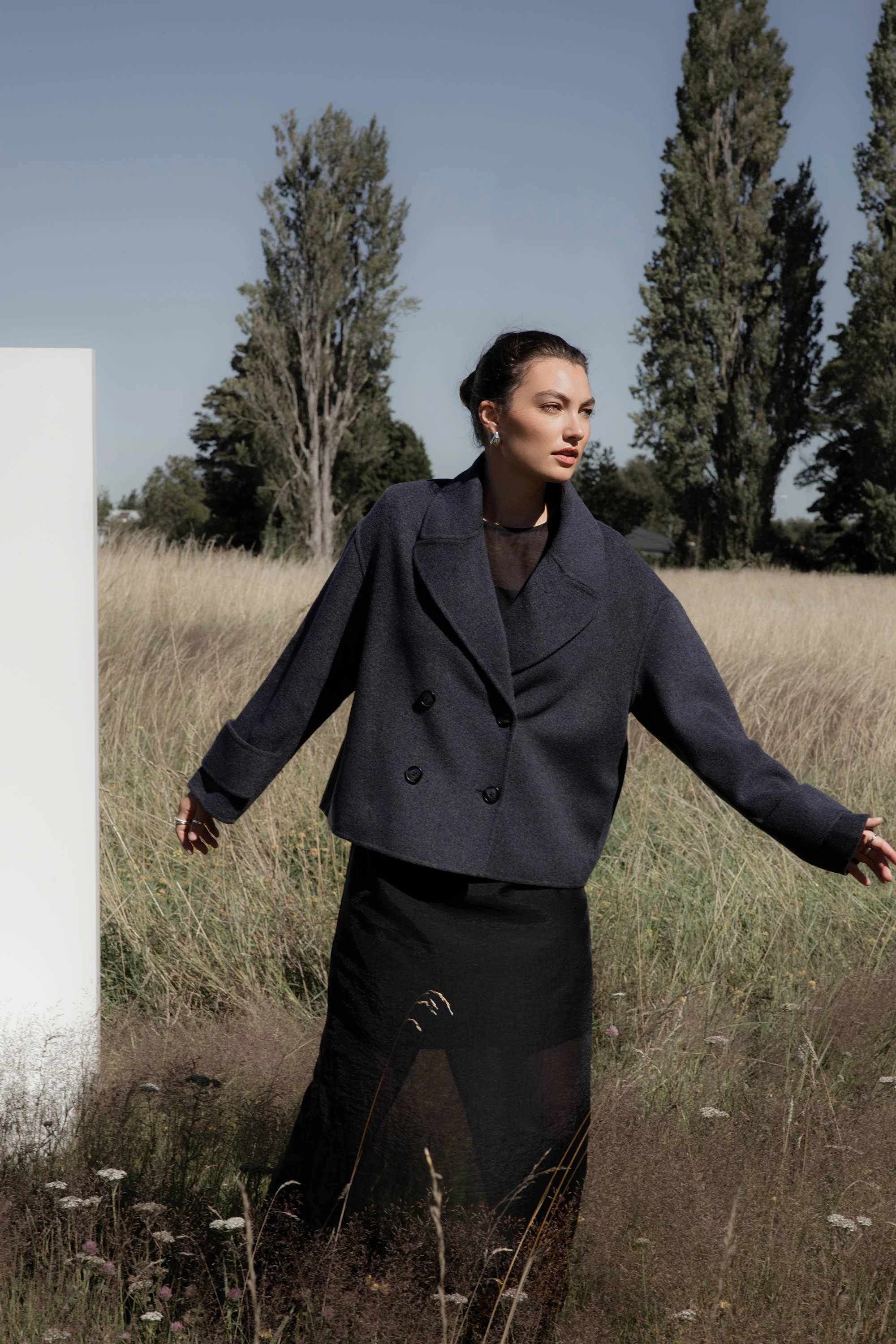 The Double Breasted Wool Blend Coat - Image 4